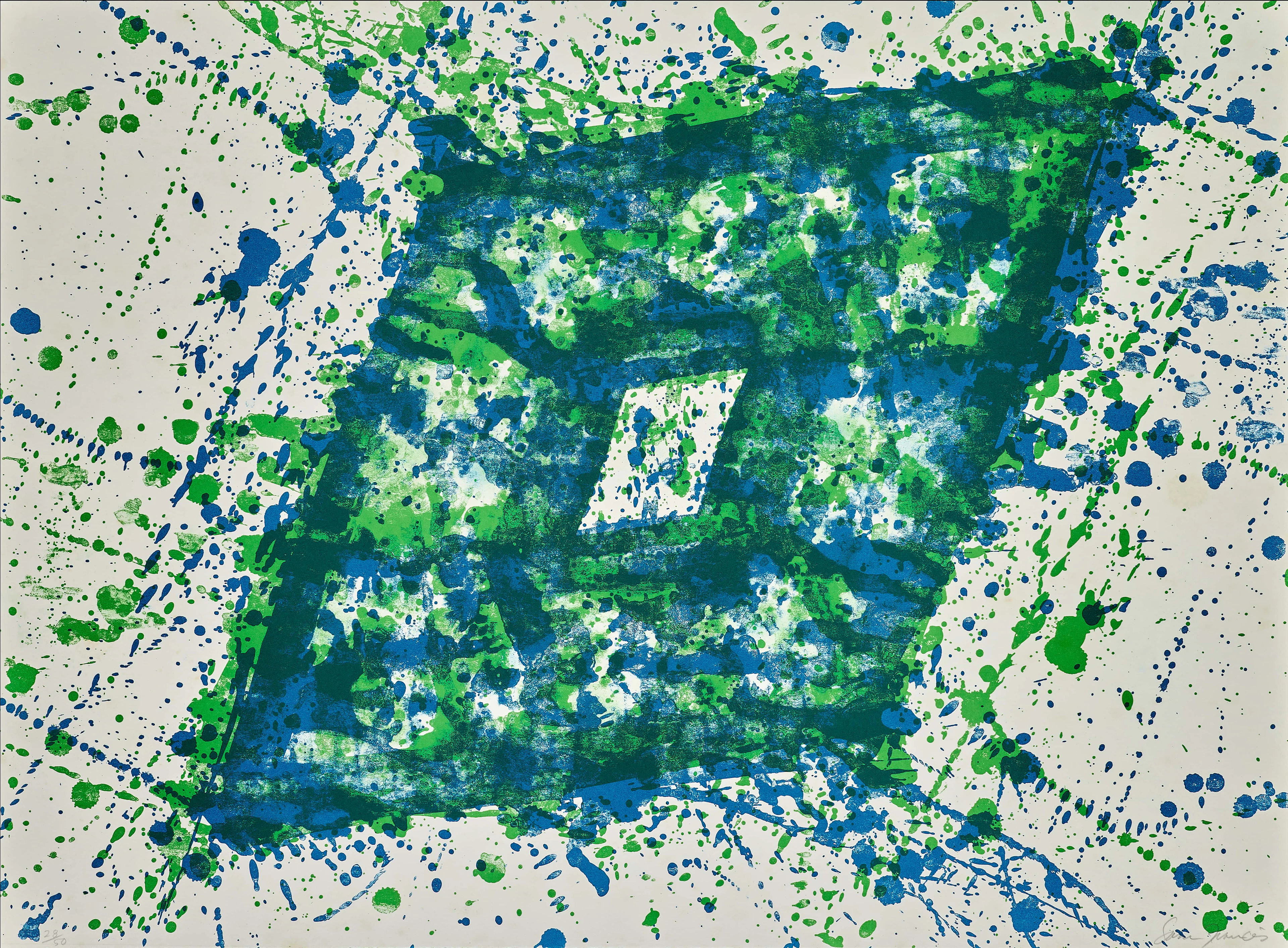 Sam FRANCIS 1923-1994 Papierski - 1992