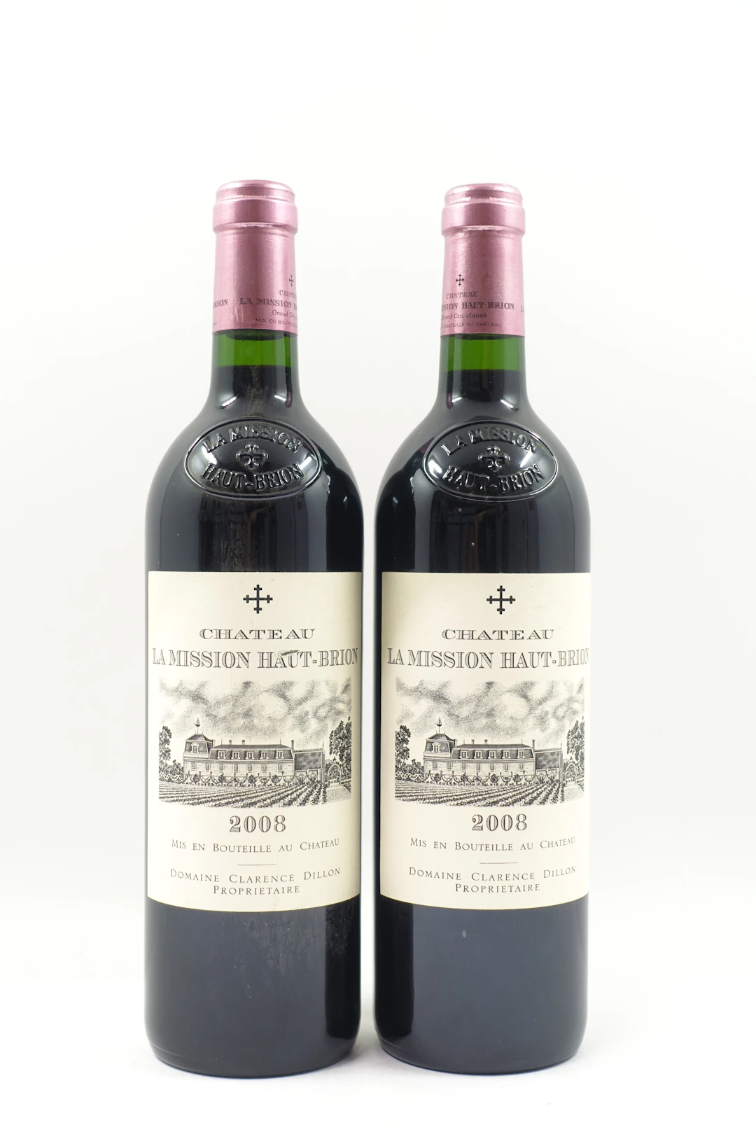 2 bts CH LA MISSION HAUT BRION 2008 CC Pessac Léognan