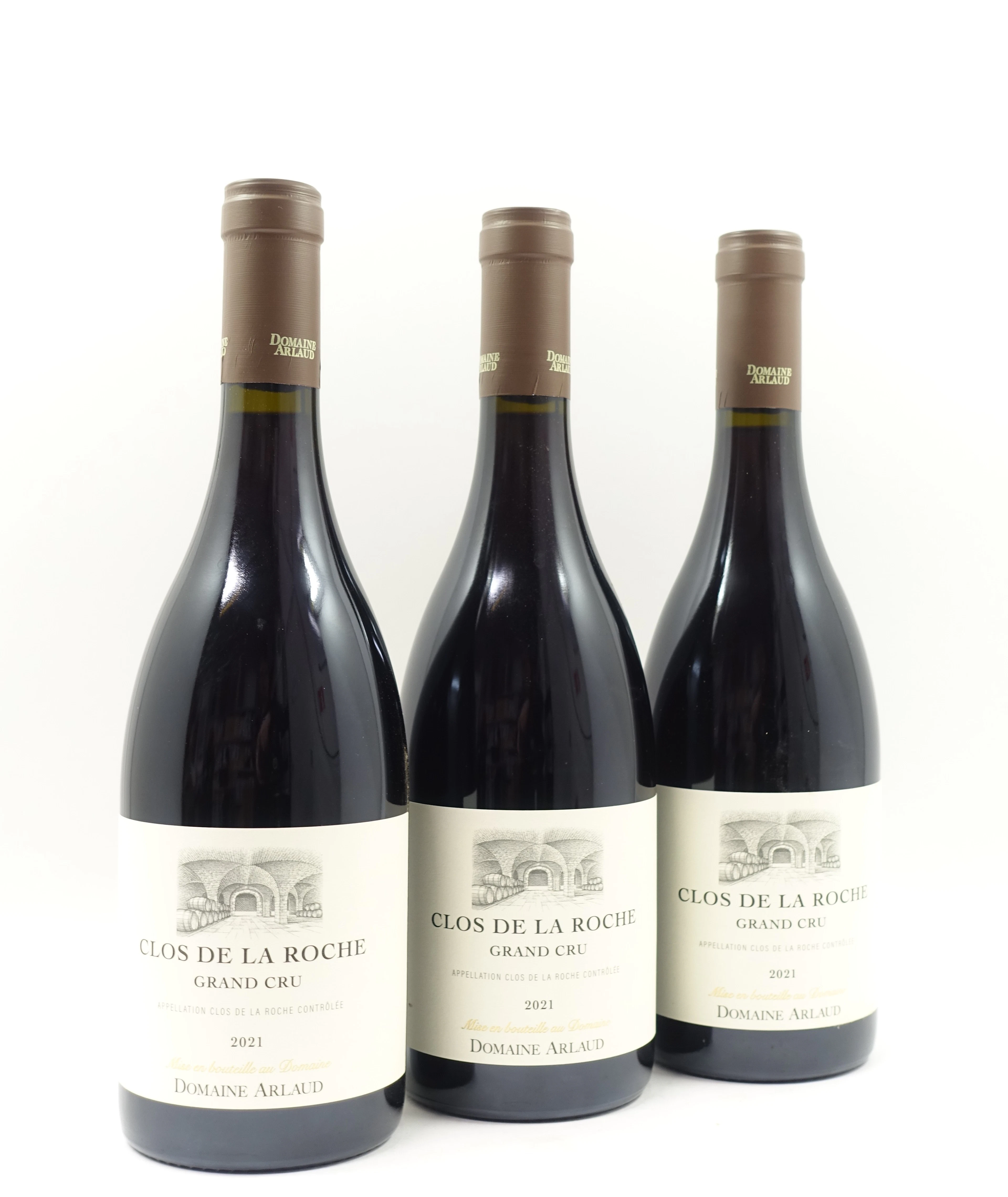 3 bts CLOS DE LA ROCHE 2021 Grand Cru. Domaine Arlaud