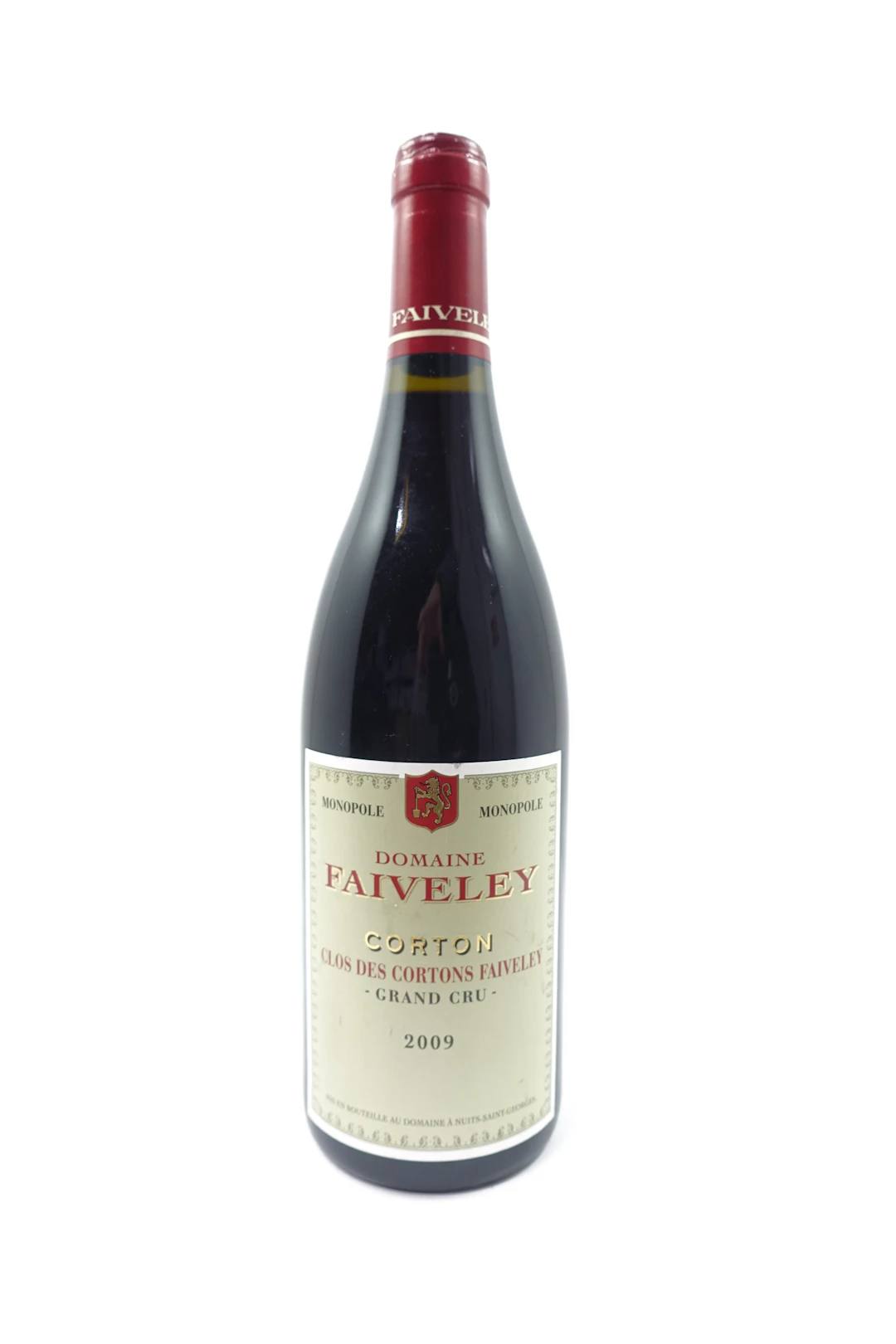 1 bt CORTON CLOS DES CORTONS 2009 Grand Cru Monopole. Domaine Faiveley