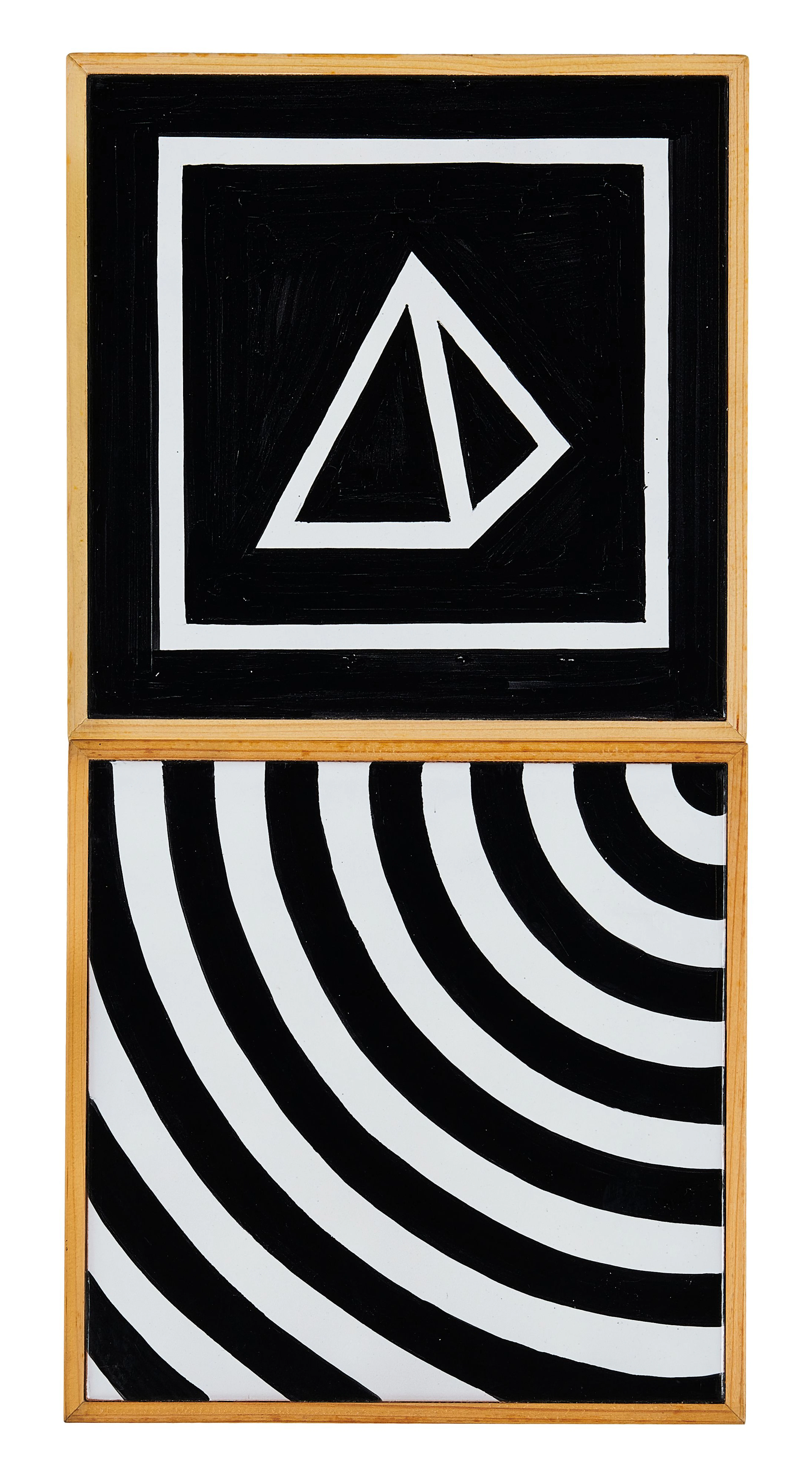 Sol LEWITT 1928-2007 Paire de carreaux "Isometric Drawing" - 1986