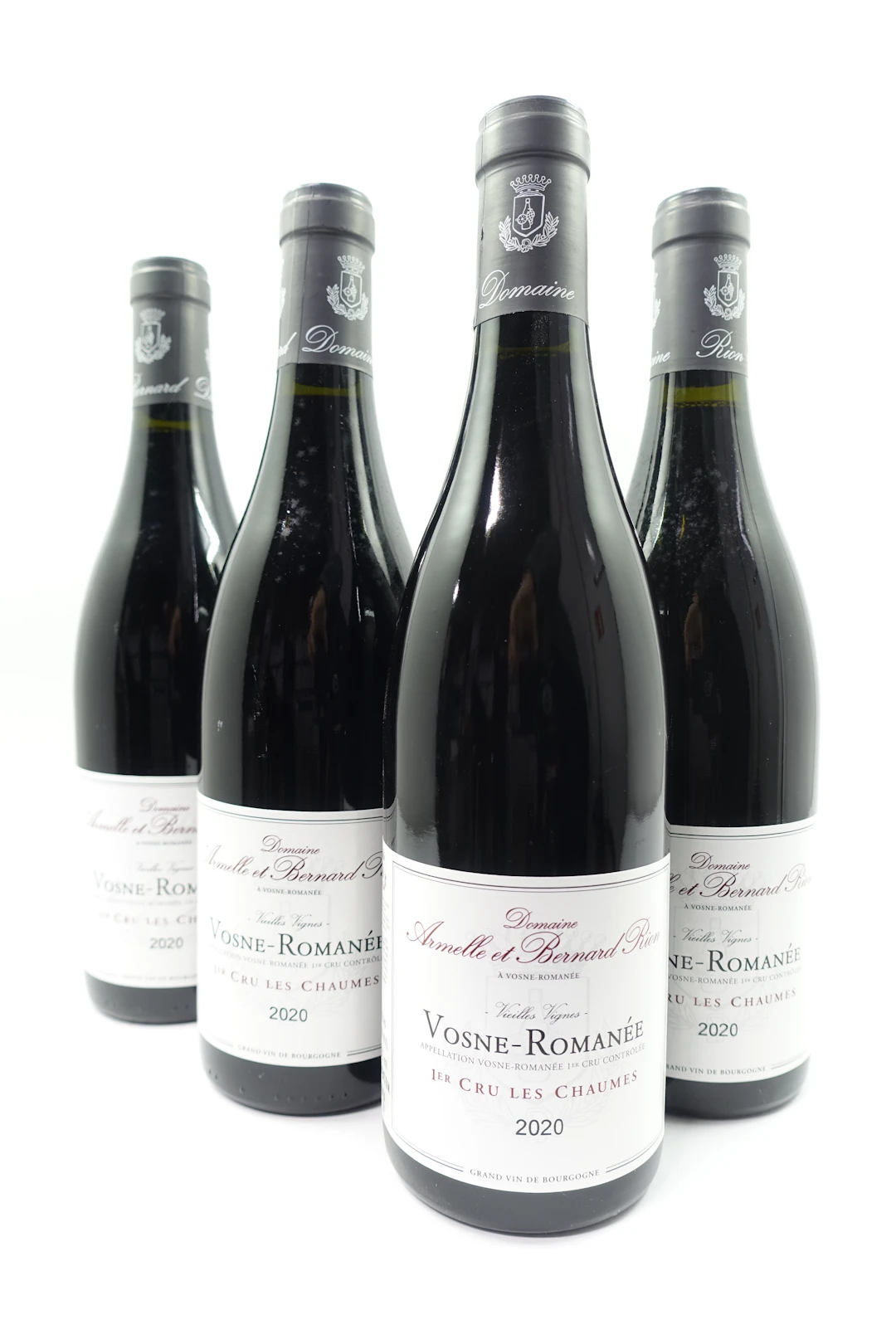 4 bts VOSNE ROMANEE 2020 1er Cru Les Chaumes. Vieilles Vignes. Domaine