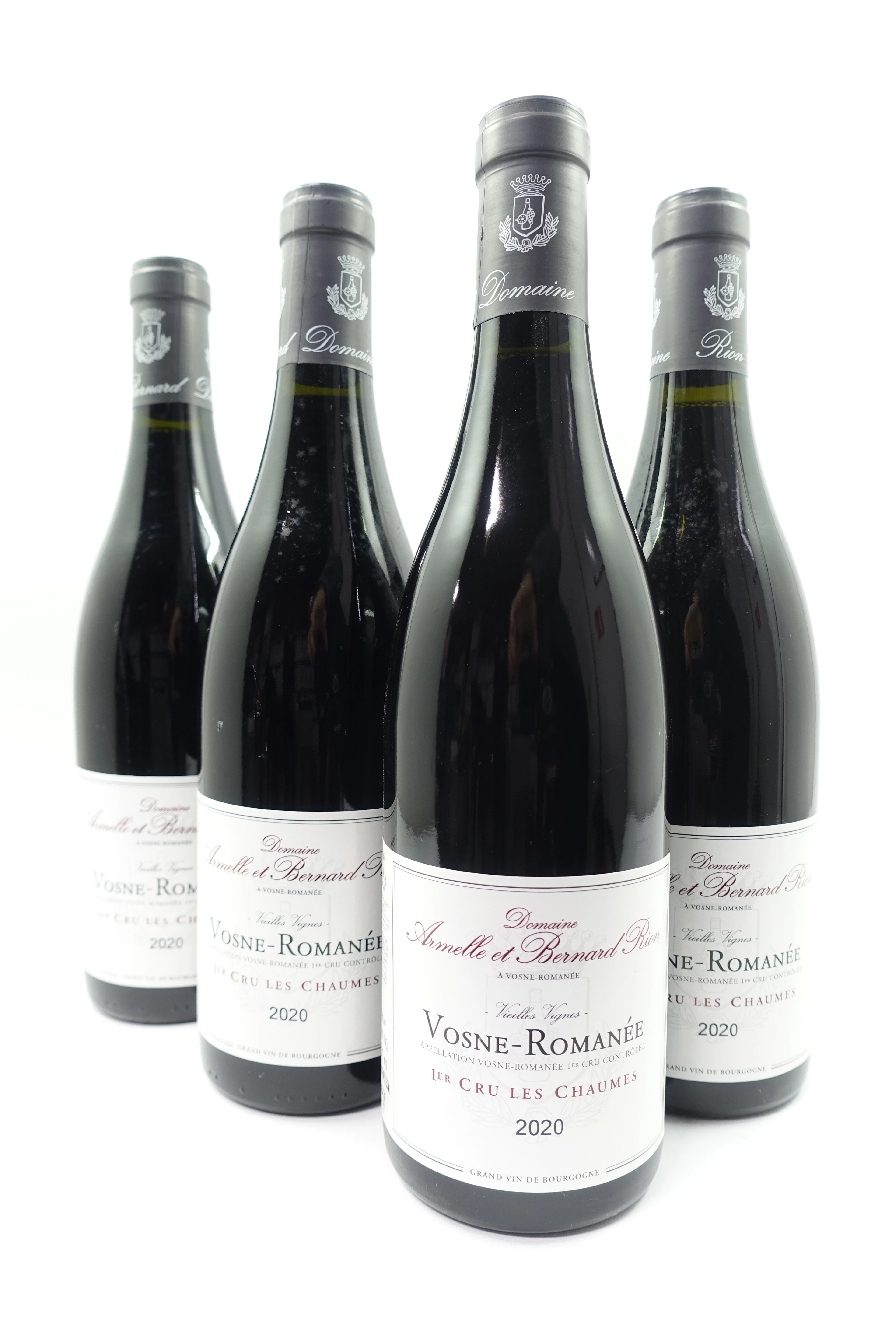 4 bts VOSNE ROMANEE 2020 1er Cru Les Chaumes. Vieilles Vignes. Domaine