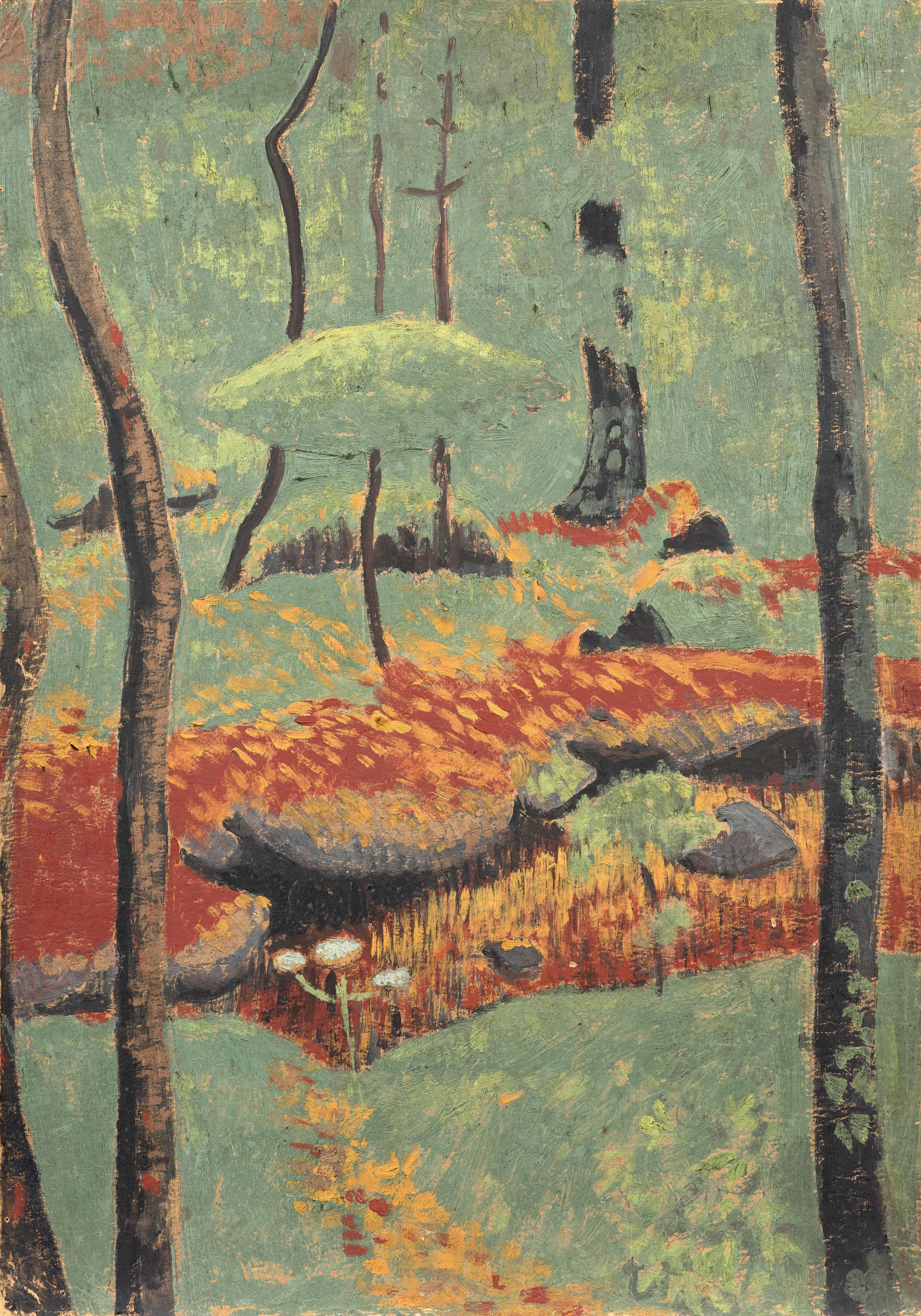 Sous-bois aux arbres japonisants - circa 1917