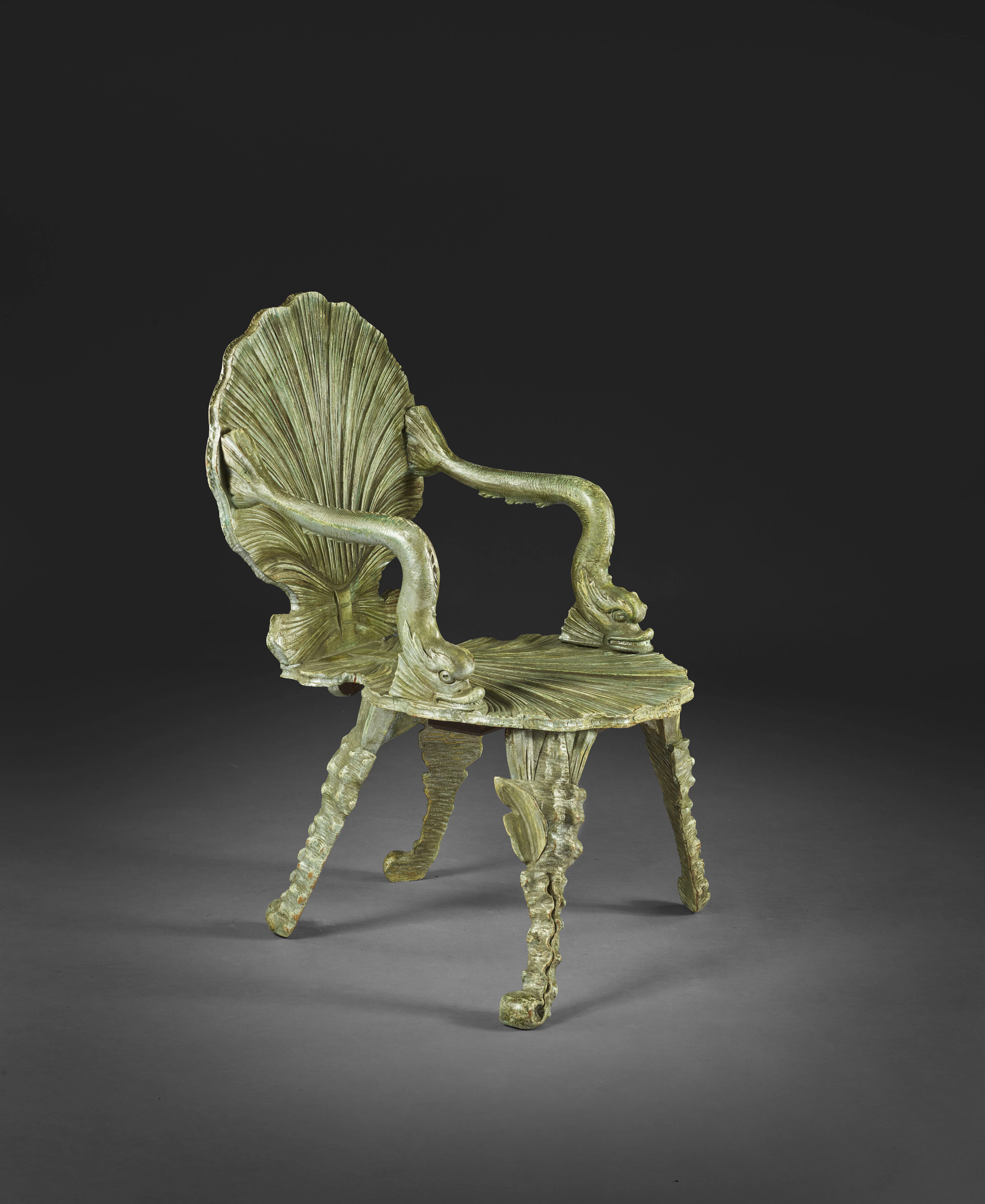 FAUTEUIL ITALIEN DE LA FIN DU XIXe SIÈCLE, VENISE