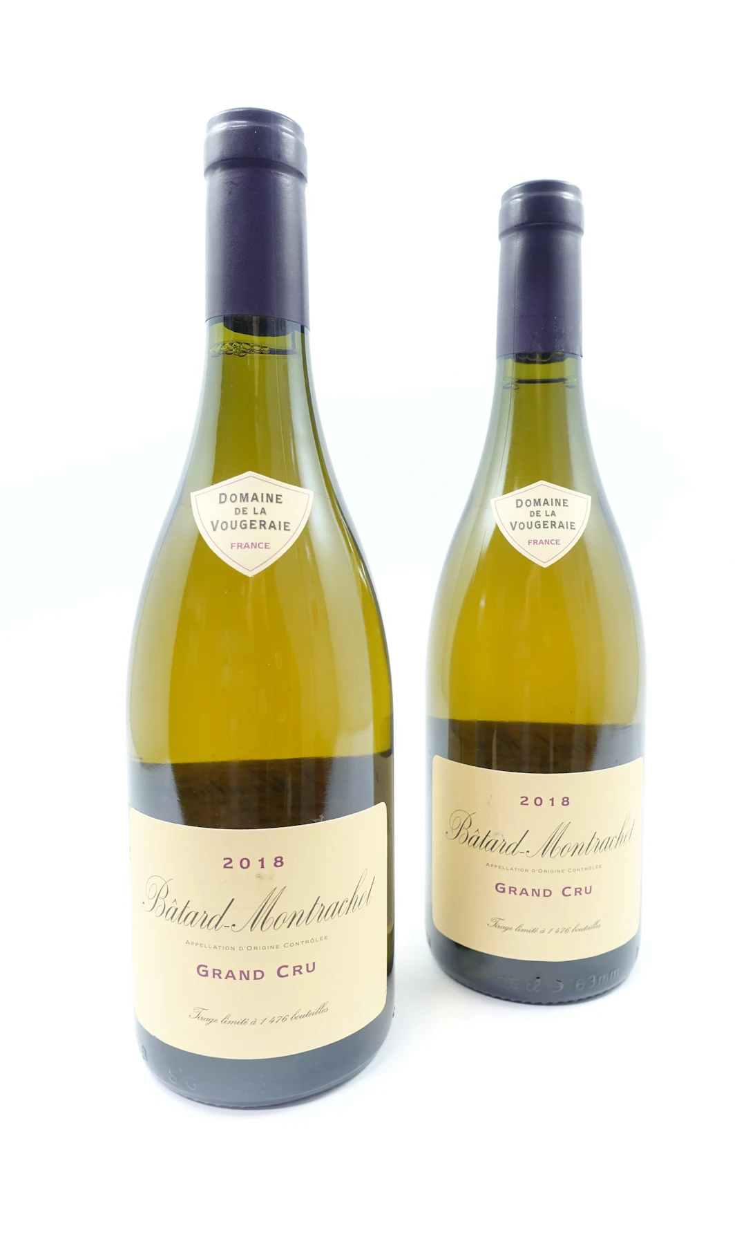 2 bts BATARD MONTRACHET 2018 Grand Cru. Domaine de la Vougeraie