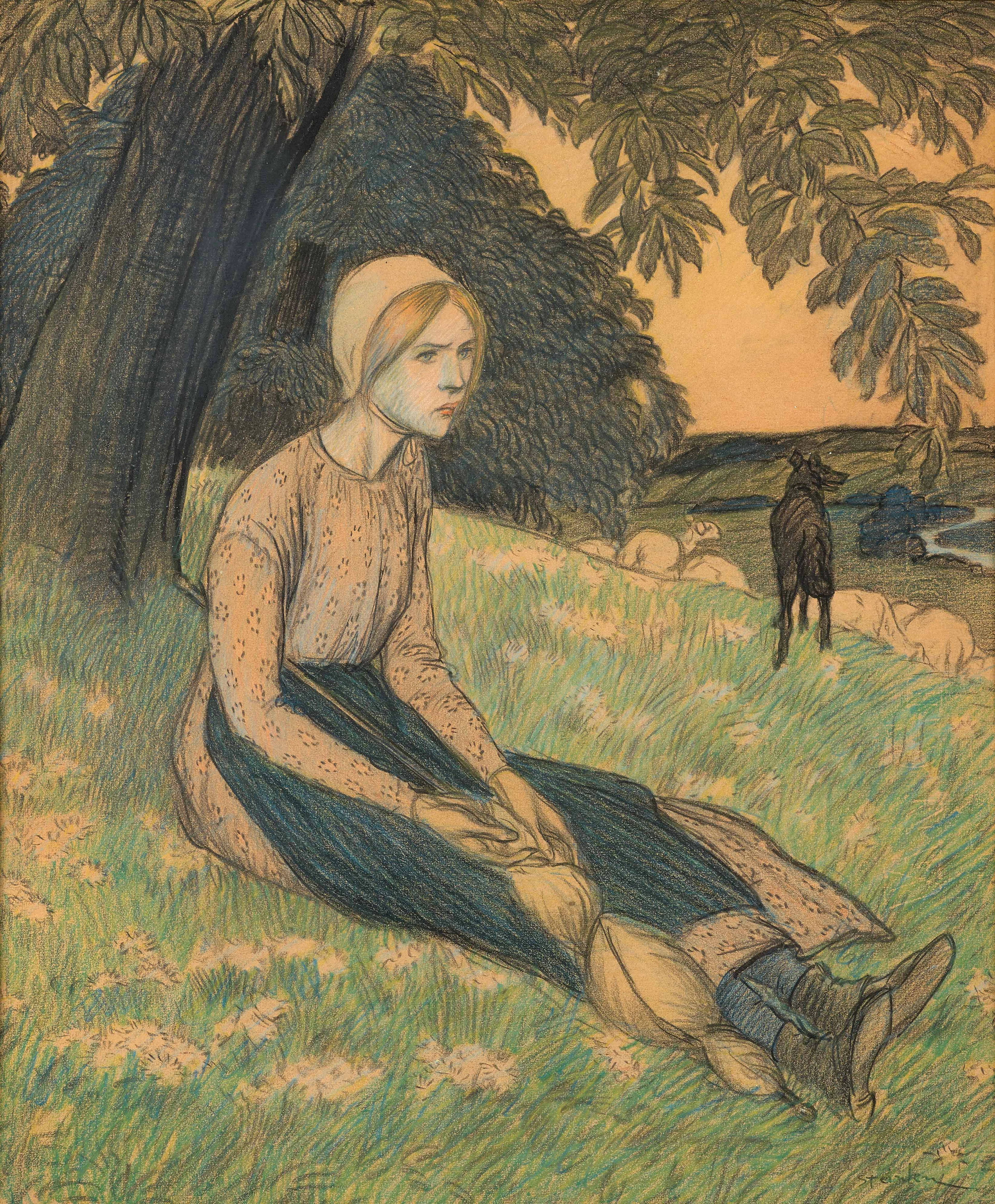 Théophile Alexandre STEINLEN Lausanne, 1859 – Paris, 1923 Bergère