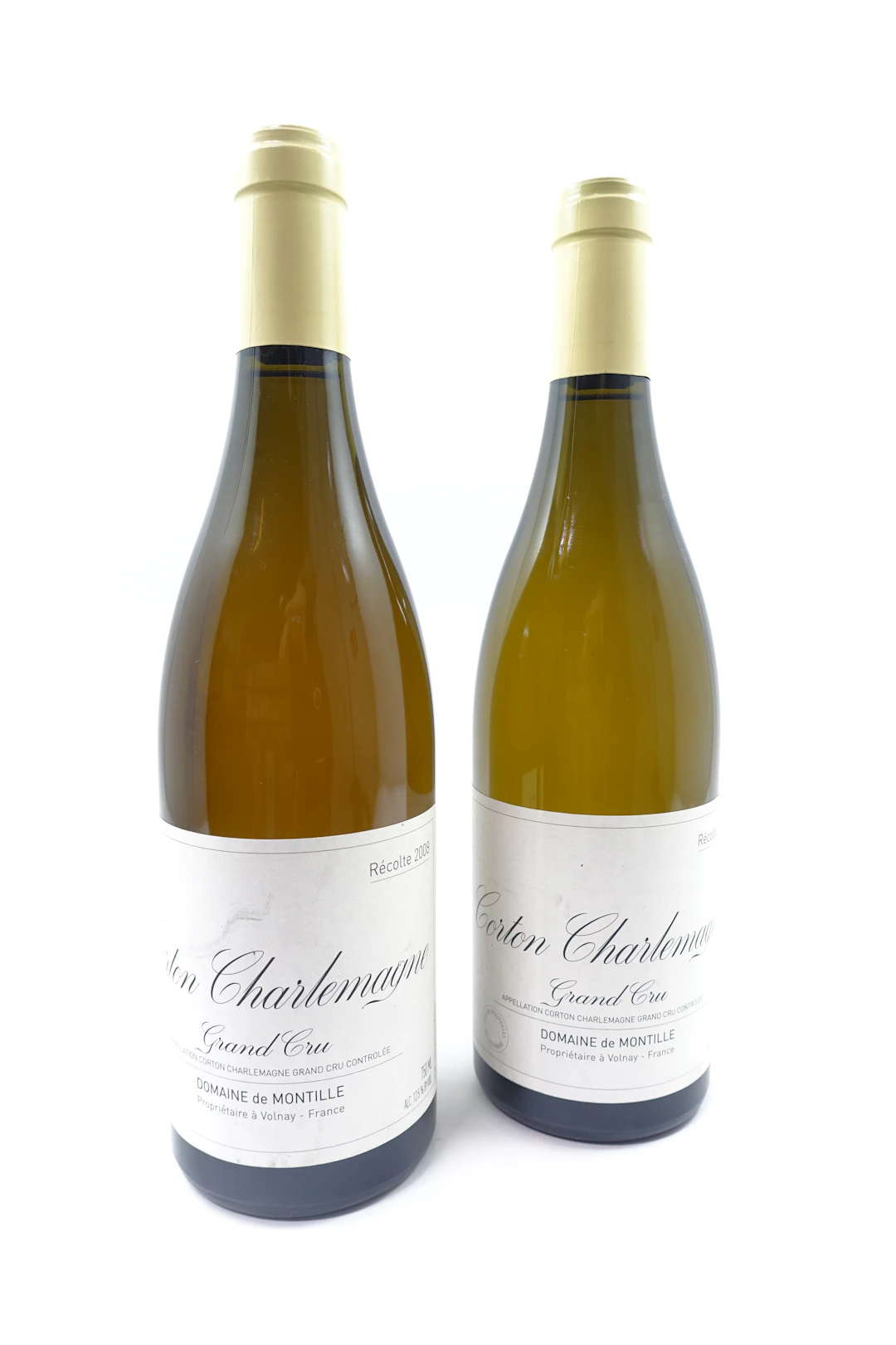 2 bts CORTON CHARLEMAGNE 2008 Grand Cru. Domaine Montille