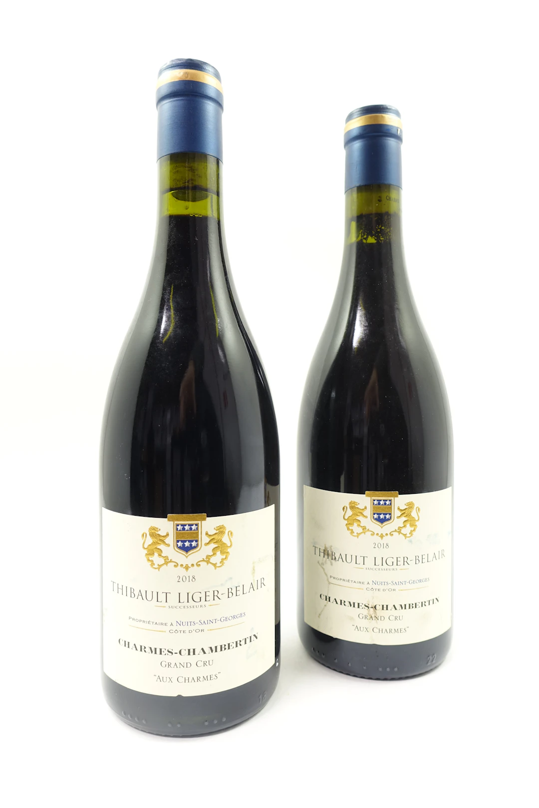 2 bts CHARMES CHAMBERTIN 2018 Grand Cru "Aux Charmes". Thibault Liger Belair
