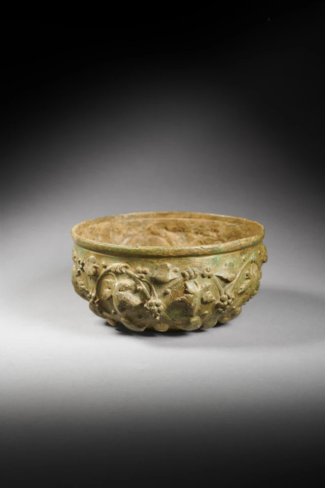 A Roman bronze bowl