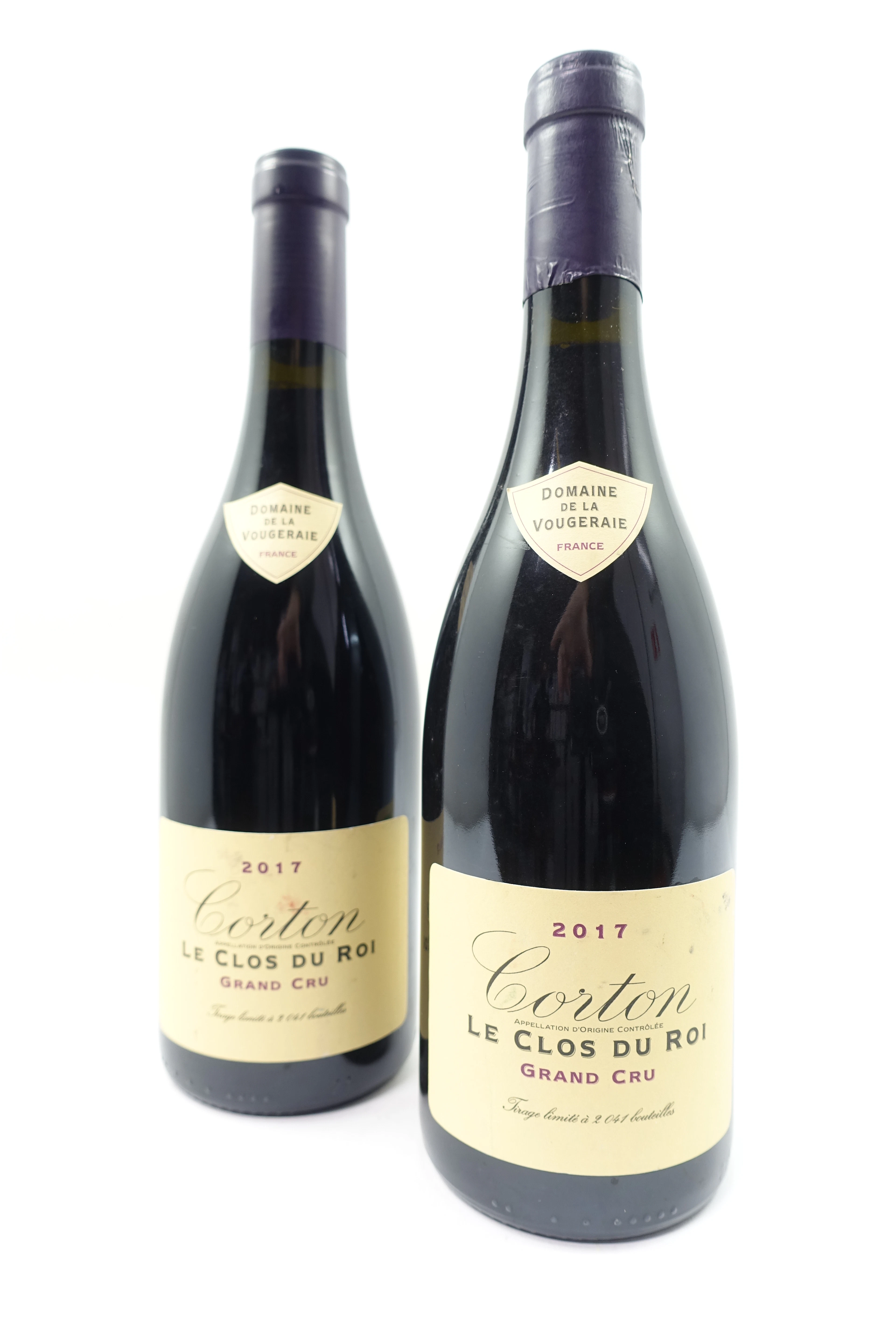 2 bt CORTON LE CLOS DU ROI 2017 Grand Cru. Domaine de la Vougeraie