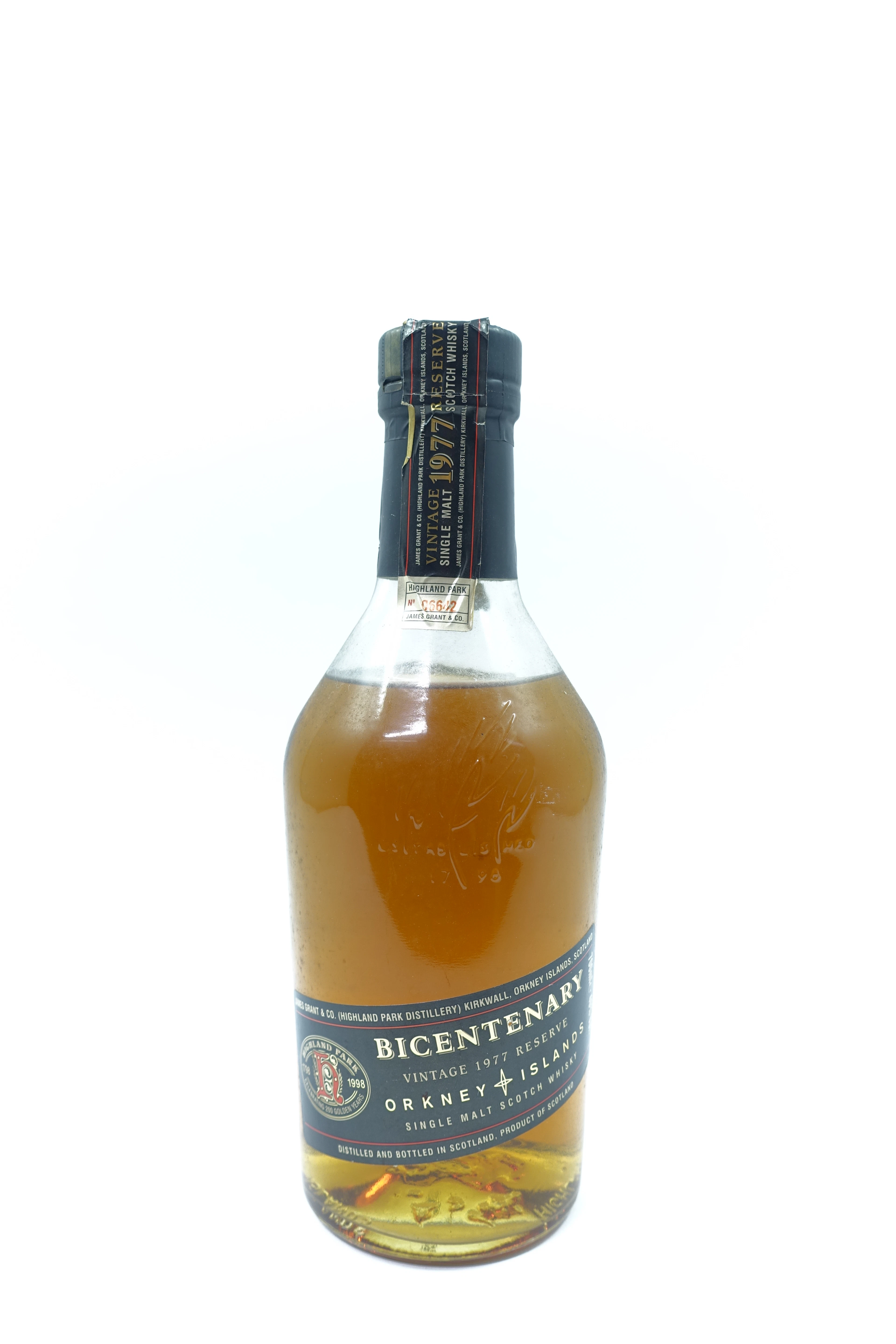 1 bt WHISKY HIGHLAND PARK 1977 Bicentenary Vintage Reserve. Single