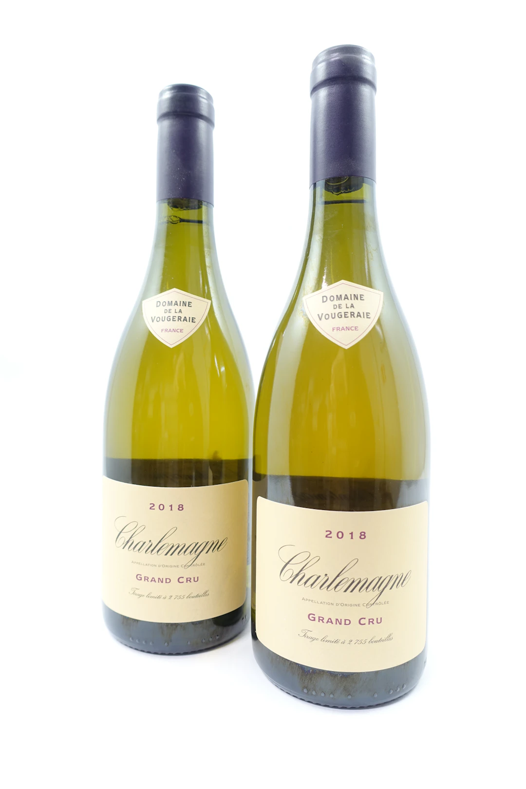 2 bts CORTON CHARLEMAGNE 2018 Grand Cru. Domaine de la Vougeraie