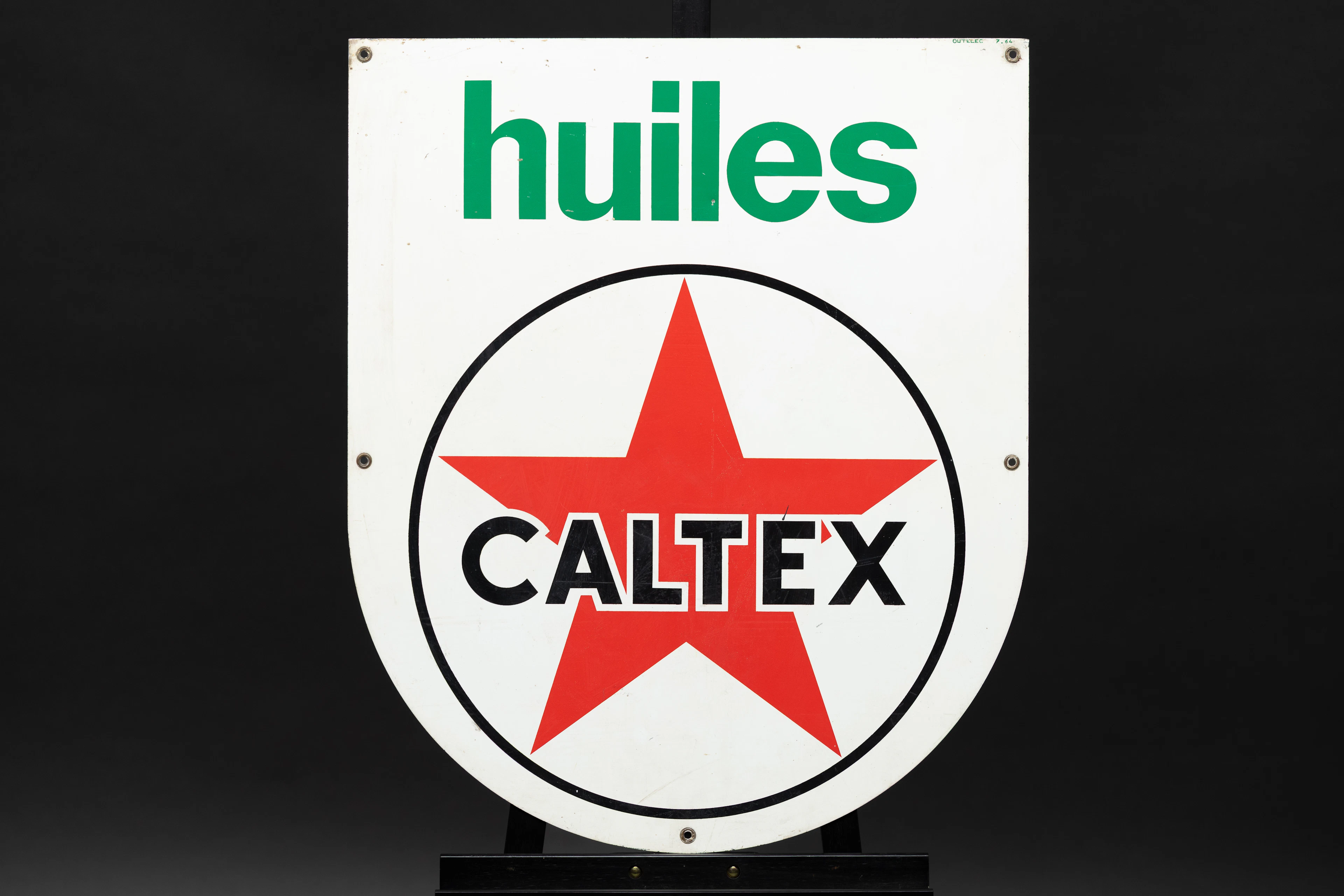 Huiles Caltex – Painted sign No reserve