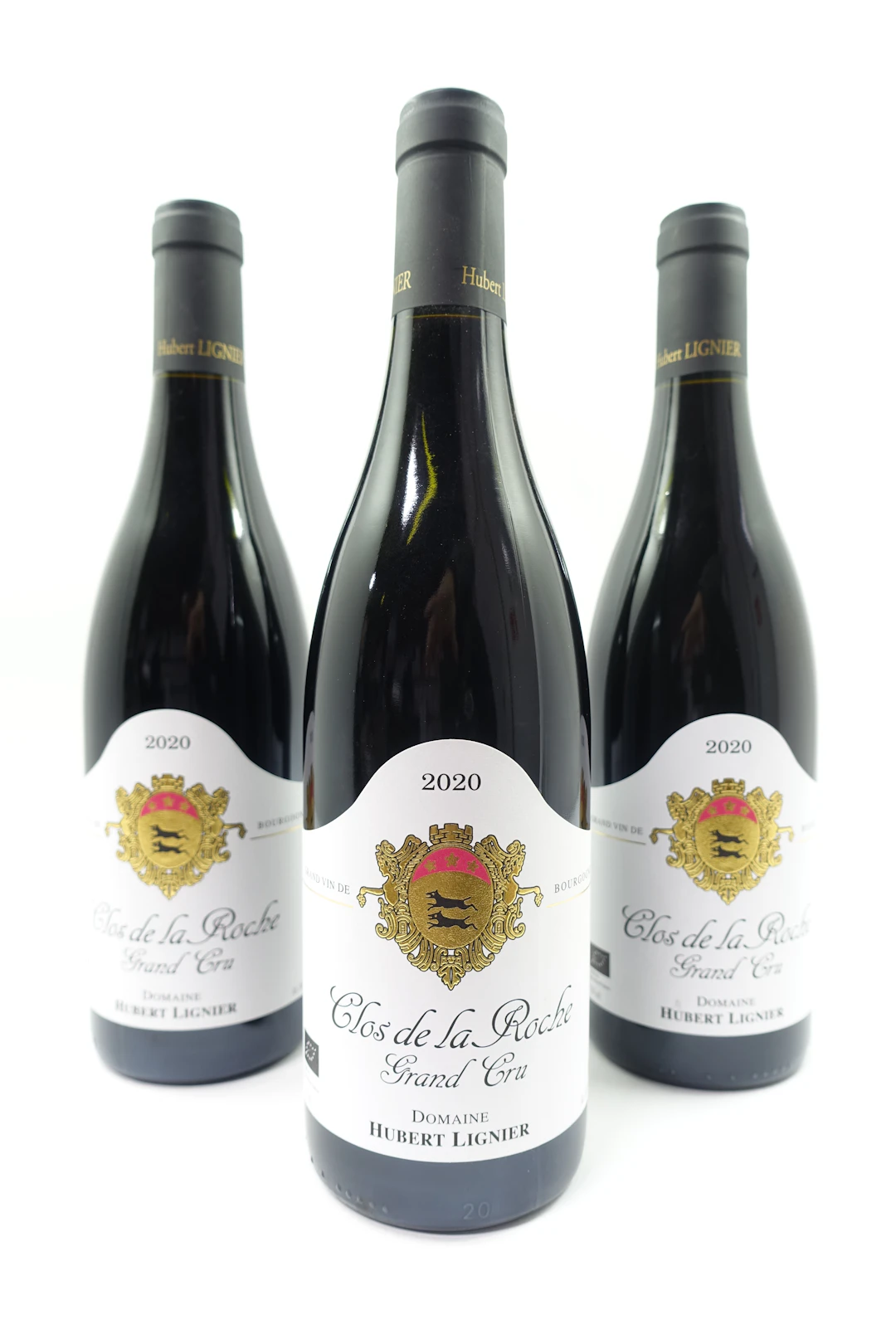 3 bts CLOS DE LA ROCHE 2020 Grand Cru. Domaine Hubert Lignier
