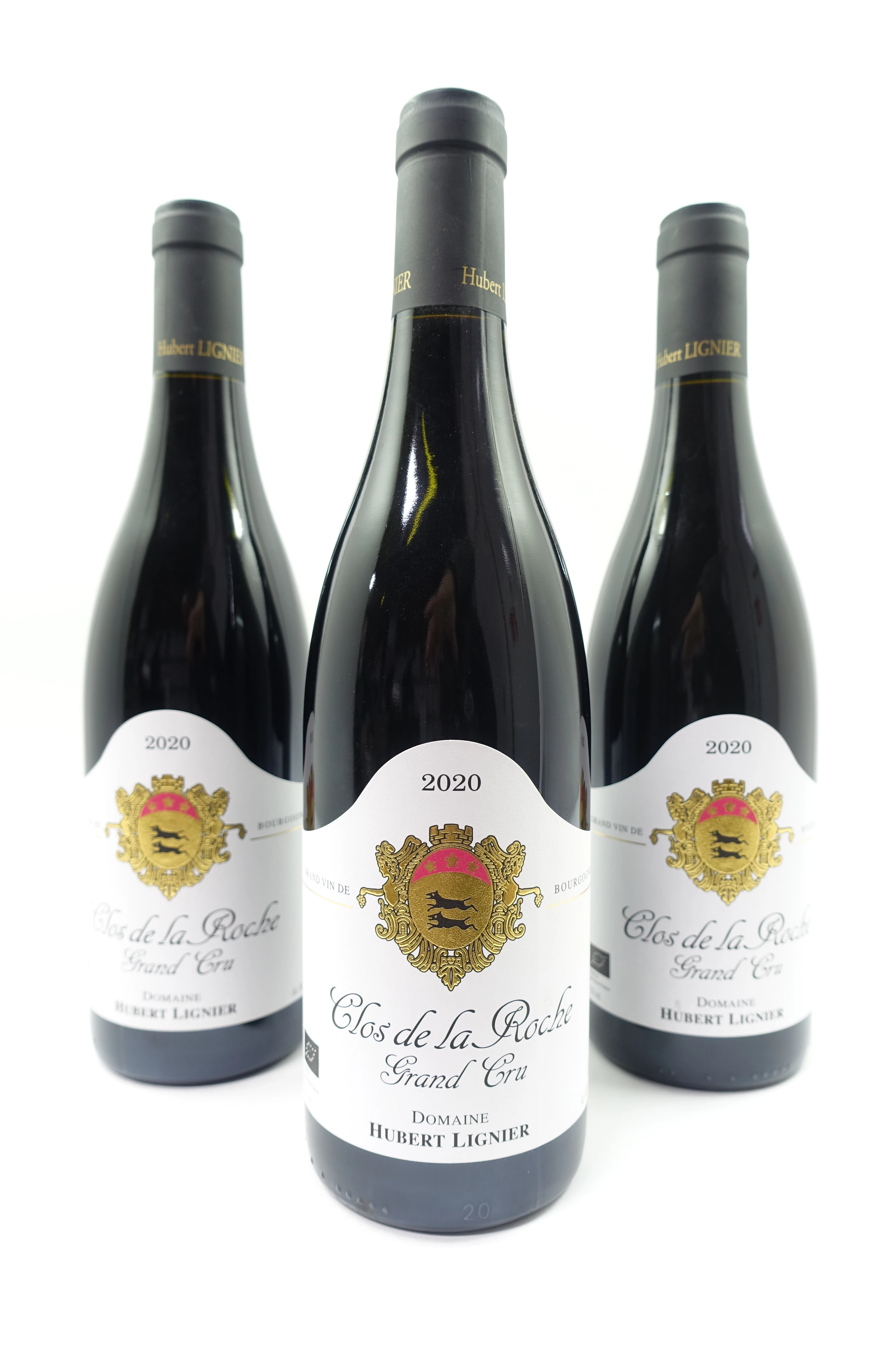 3 bts CLOS DE LA ROCHE 2020 Grand Cru. Domaine Hubert Lignier