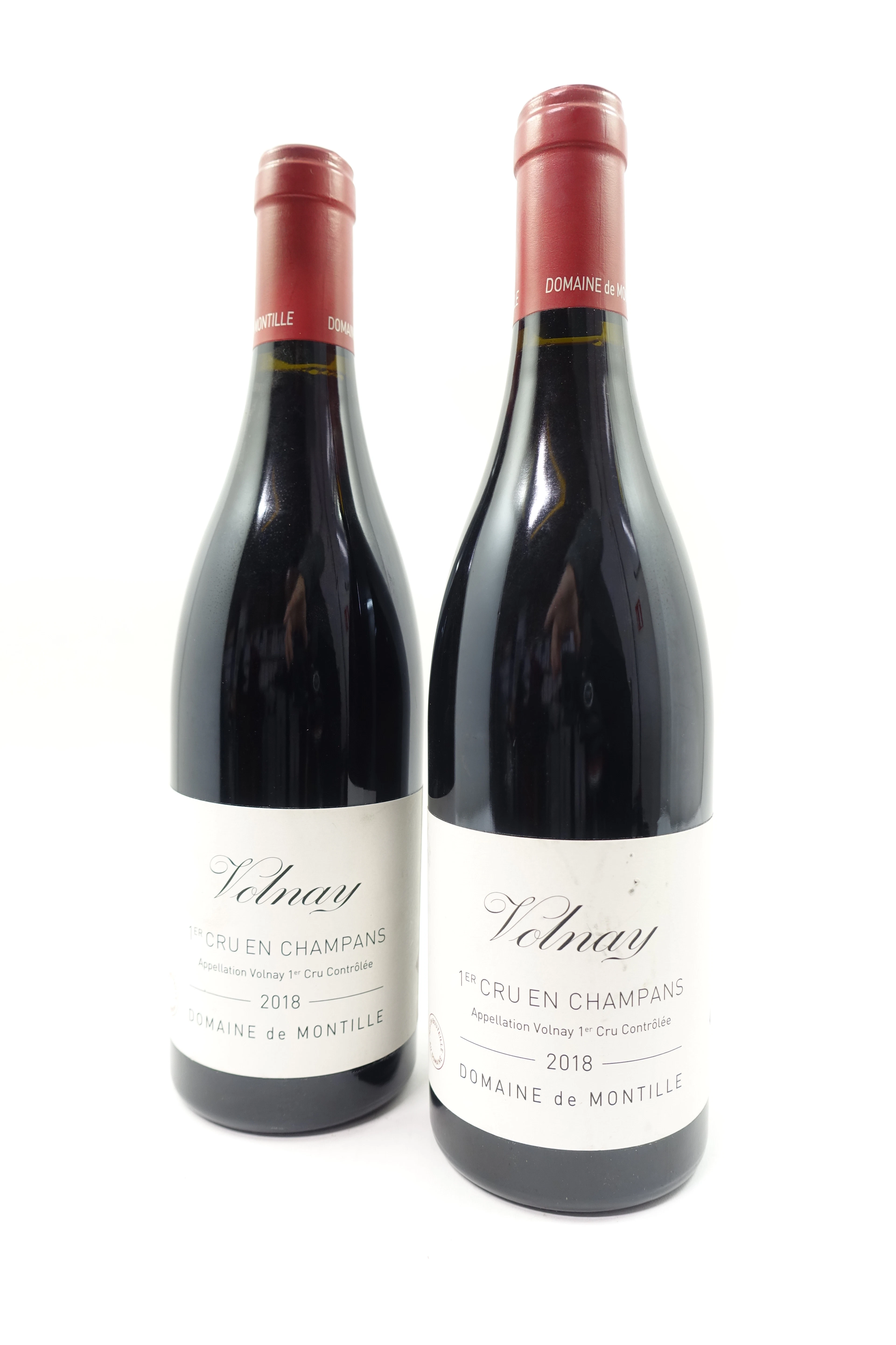2 bts VOLNAY 2018 1er cru En Champans. Domaine de Montille
