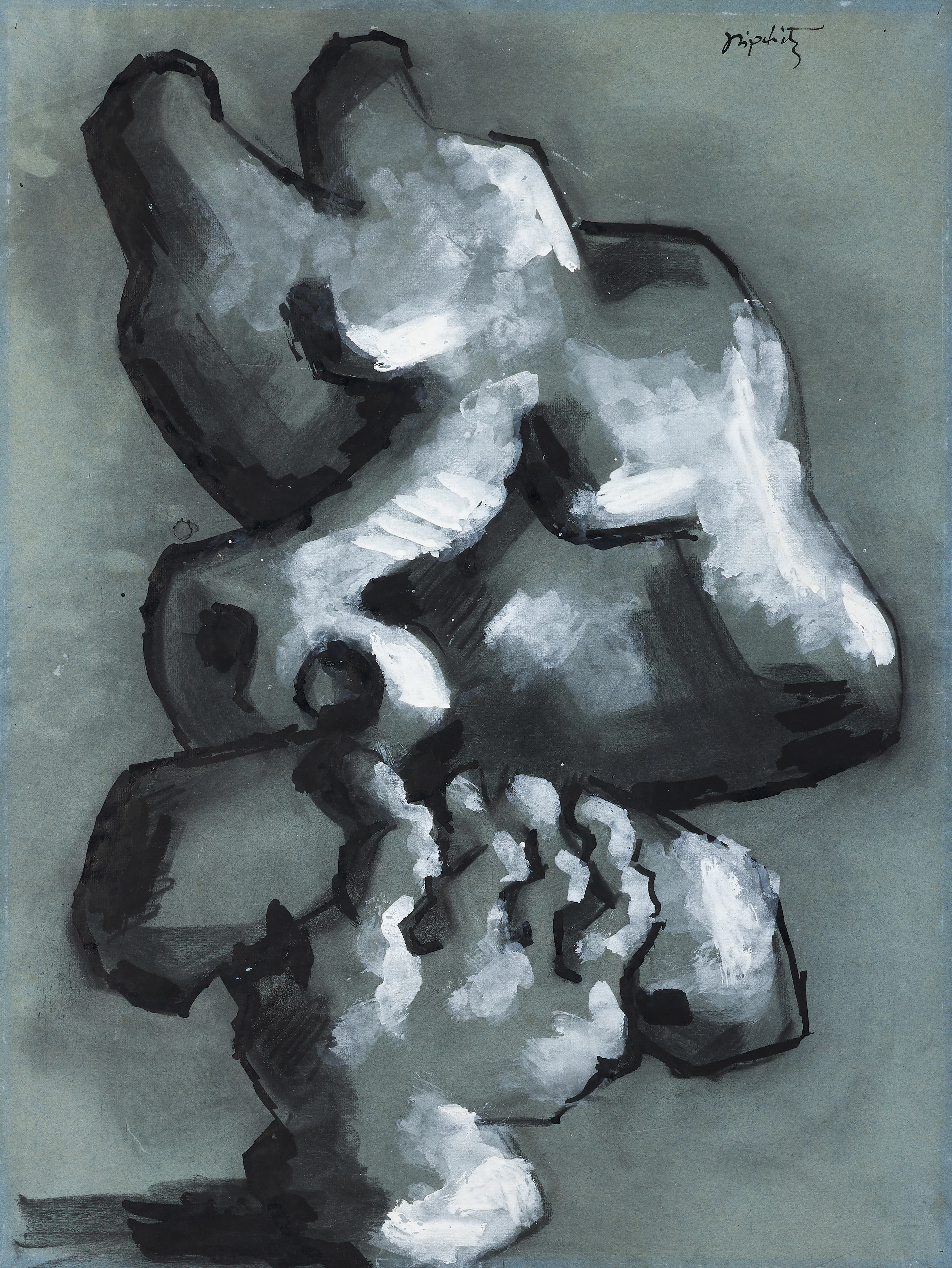 Jacques LIPCHITZ 1891-1973 La Pastorale - 1933
