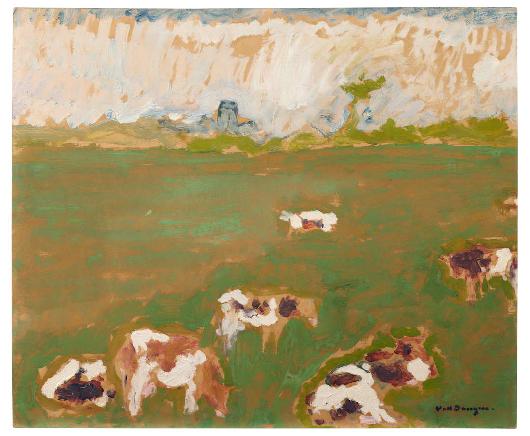 Pâturage près de Rotterdam ou La prairie - 1907