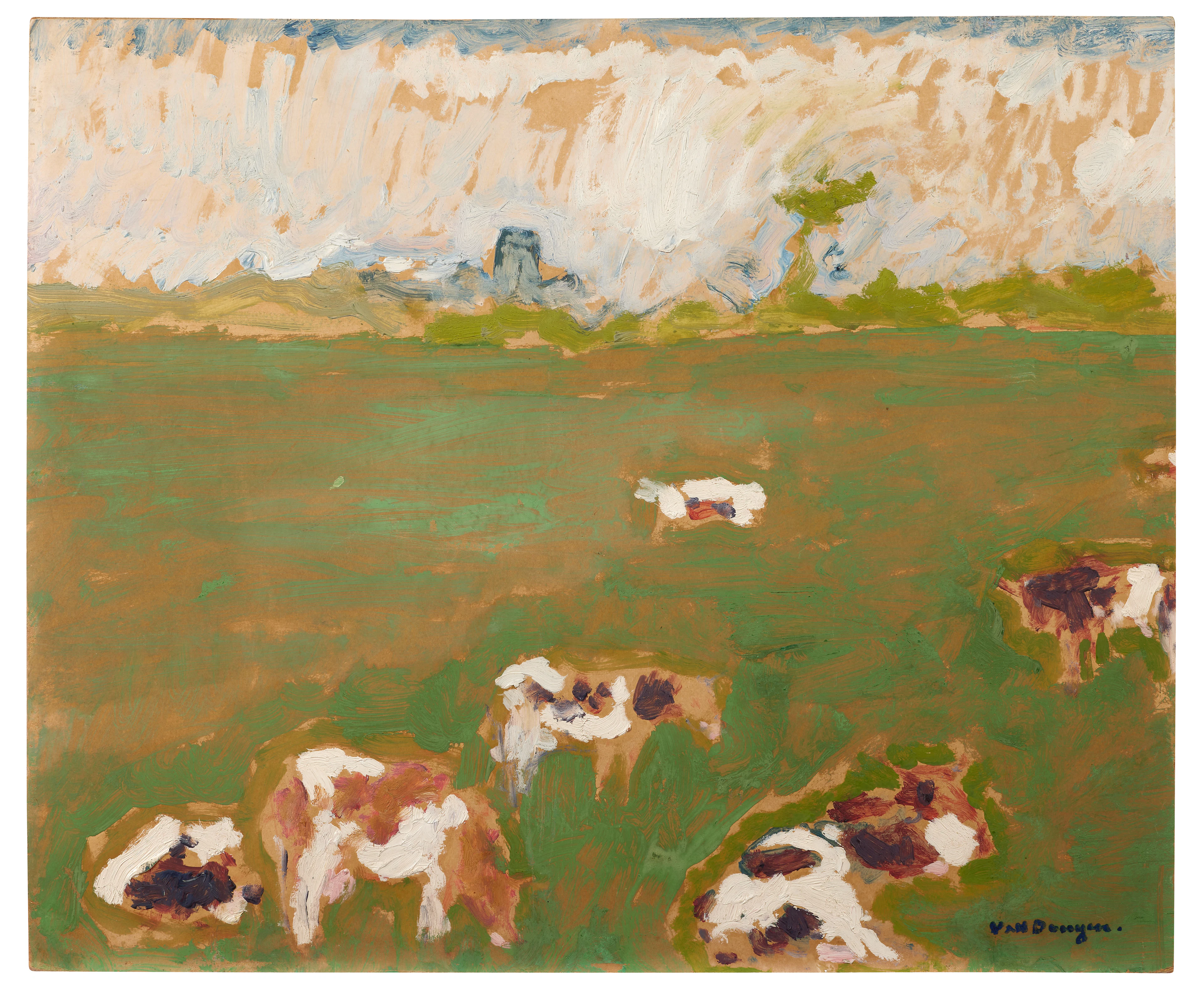 Pâturage près de Rotterdam ou La prairie - 1907