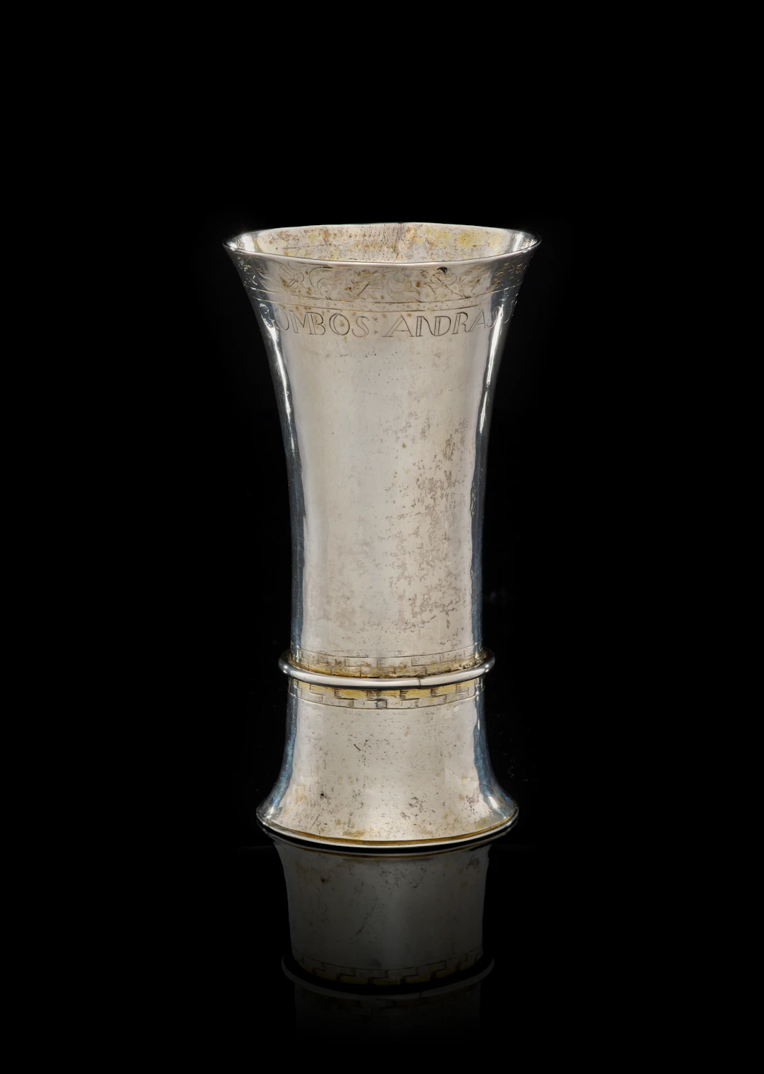 A Polish parcel-gilt silver beaker, Johannes Varadi, Kaschau (Kosice)