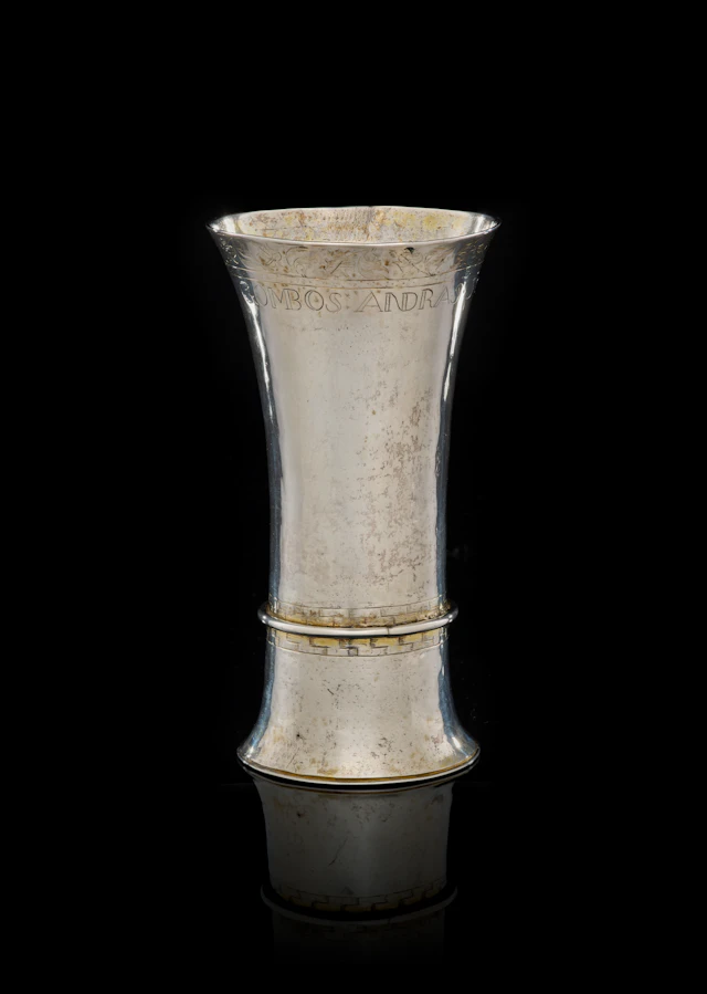 A Polish parcel-gilt silver beaker, Johannes Varadi, Kaschau (Kosice)