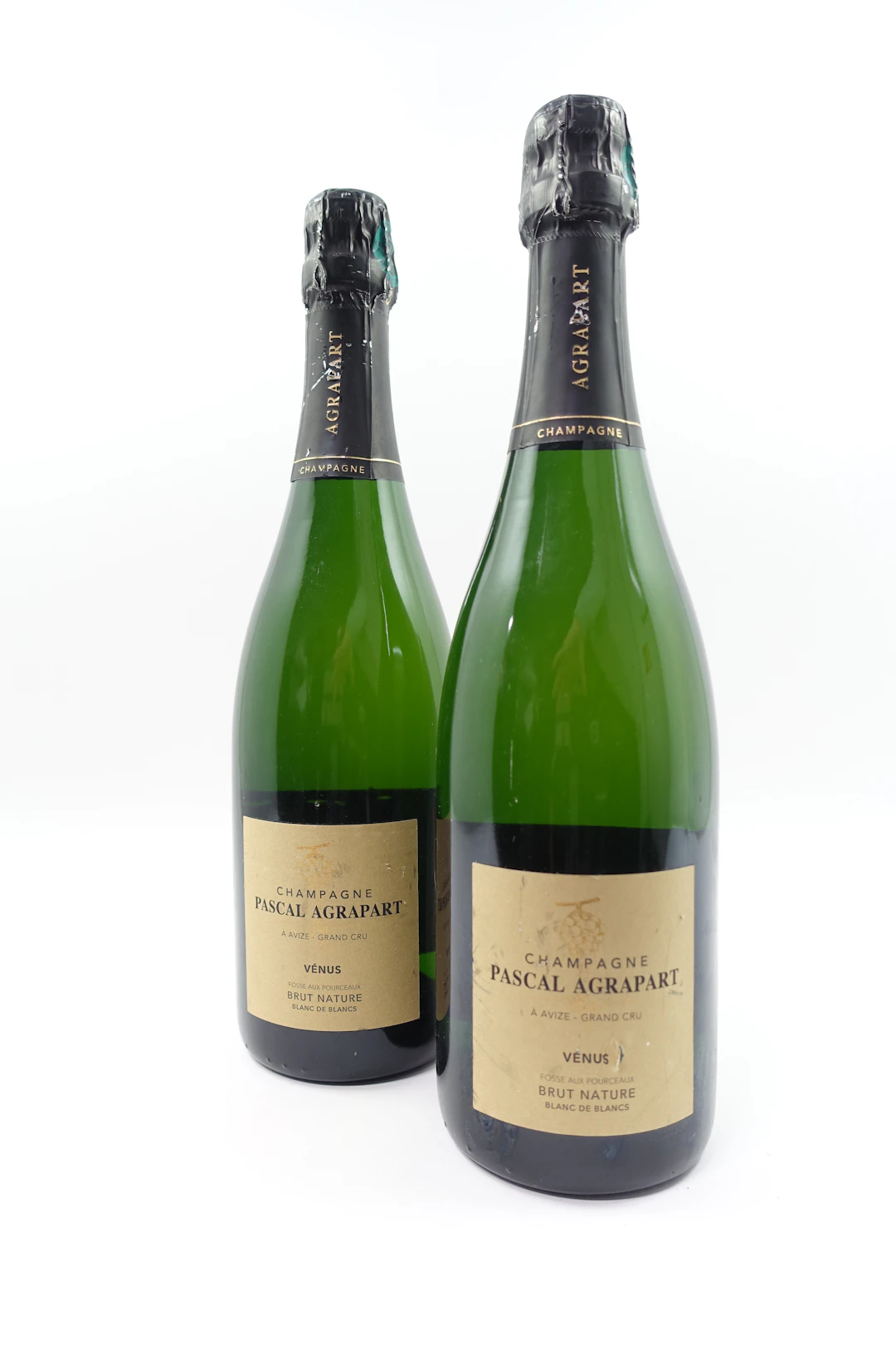 2 bts CHAMPAGNE PASCAL AGRAPART 2015 Brut Nature Blanc de blancs.