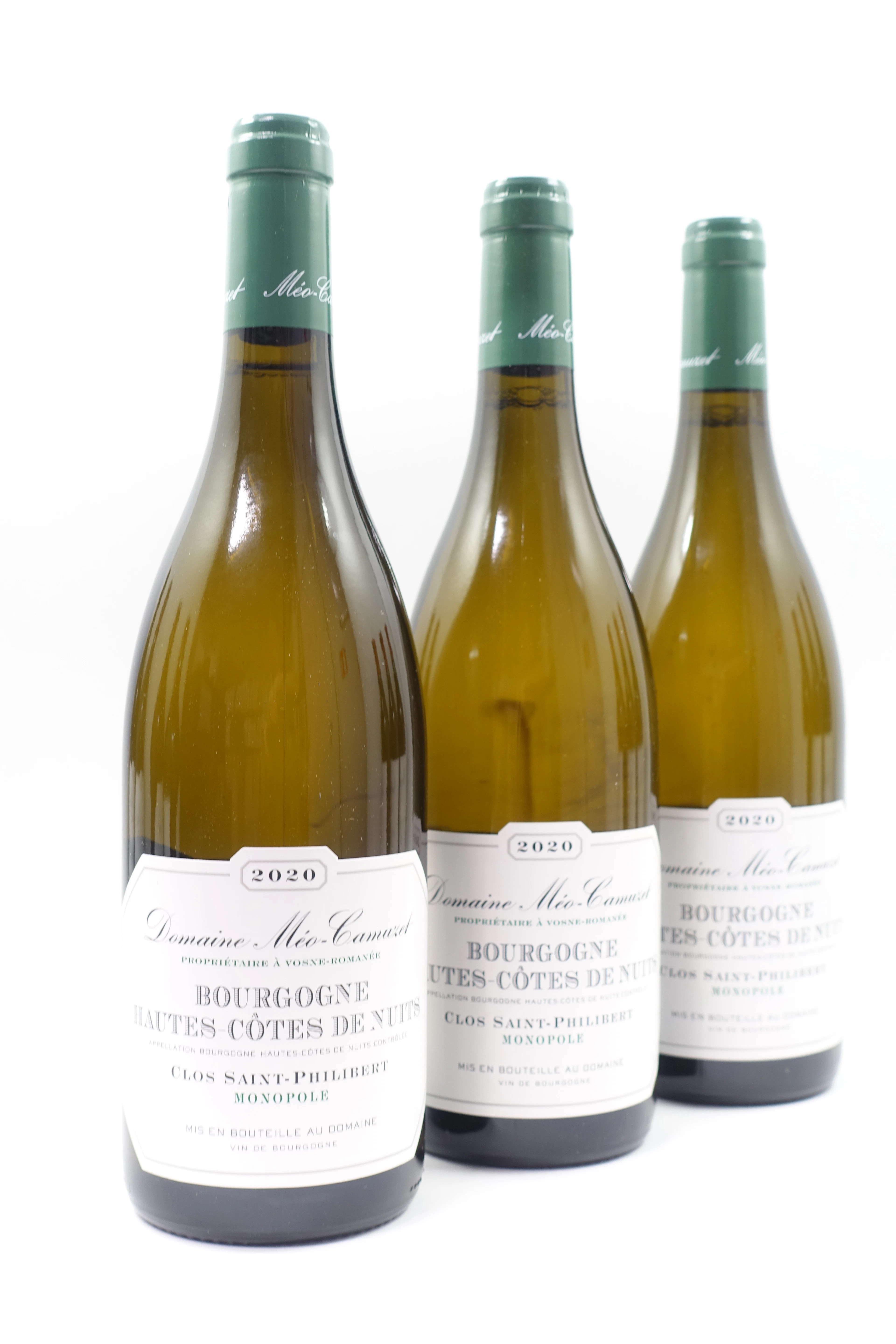 3 bts BOURGOGNE HAUTES COTES DE NUITS 2020 (blanc) Monopole. Clos