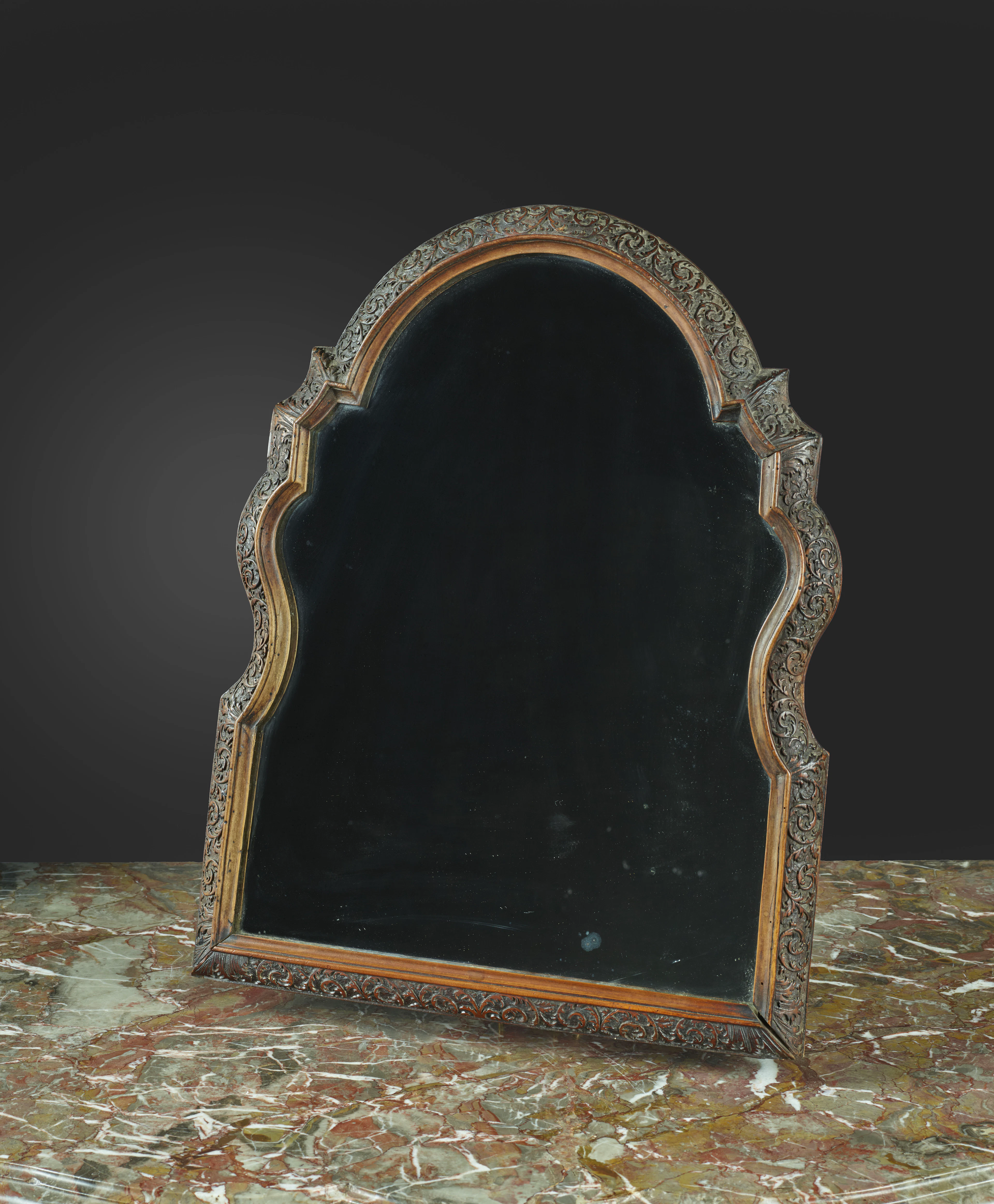 MIROIR DE TOILETTE D'ÉPOQUE LOUIS XIV, FIN DU XVIIe-DÉBUT DU XVIIIe SIÈCLE