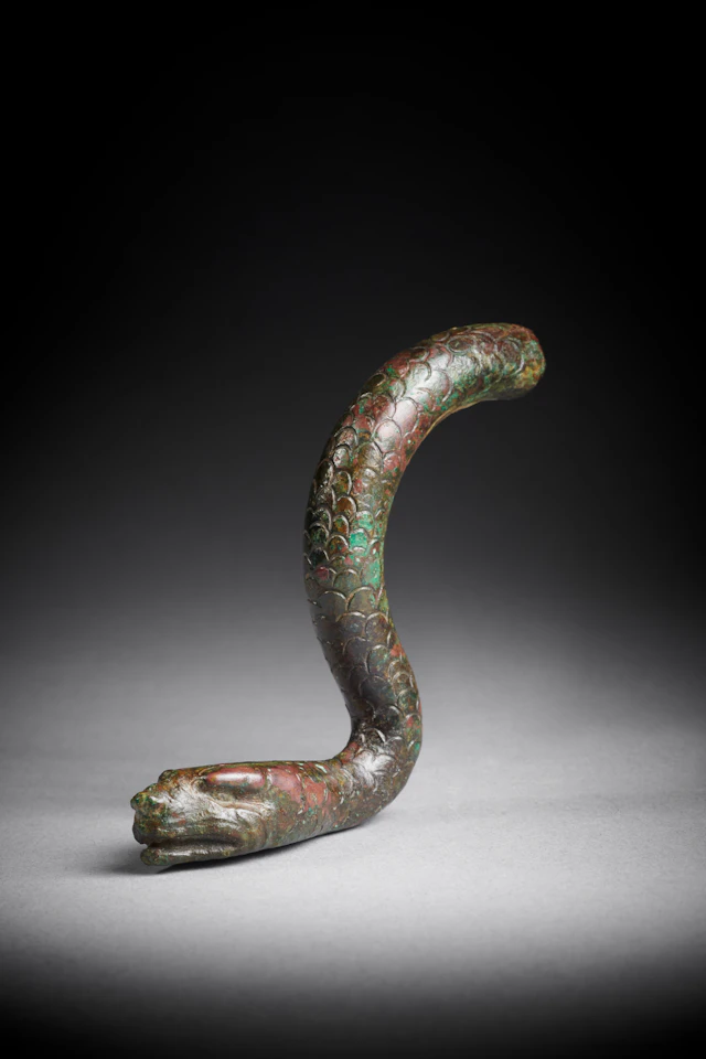 A Hellenistic bronze fragmentary snake