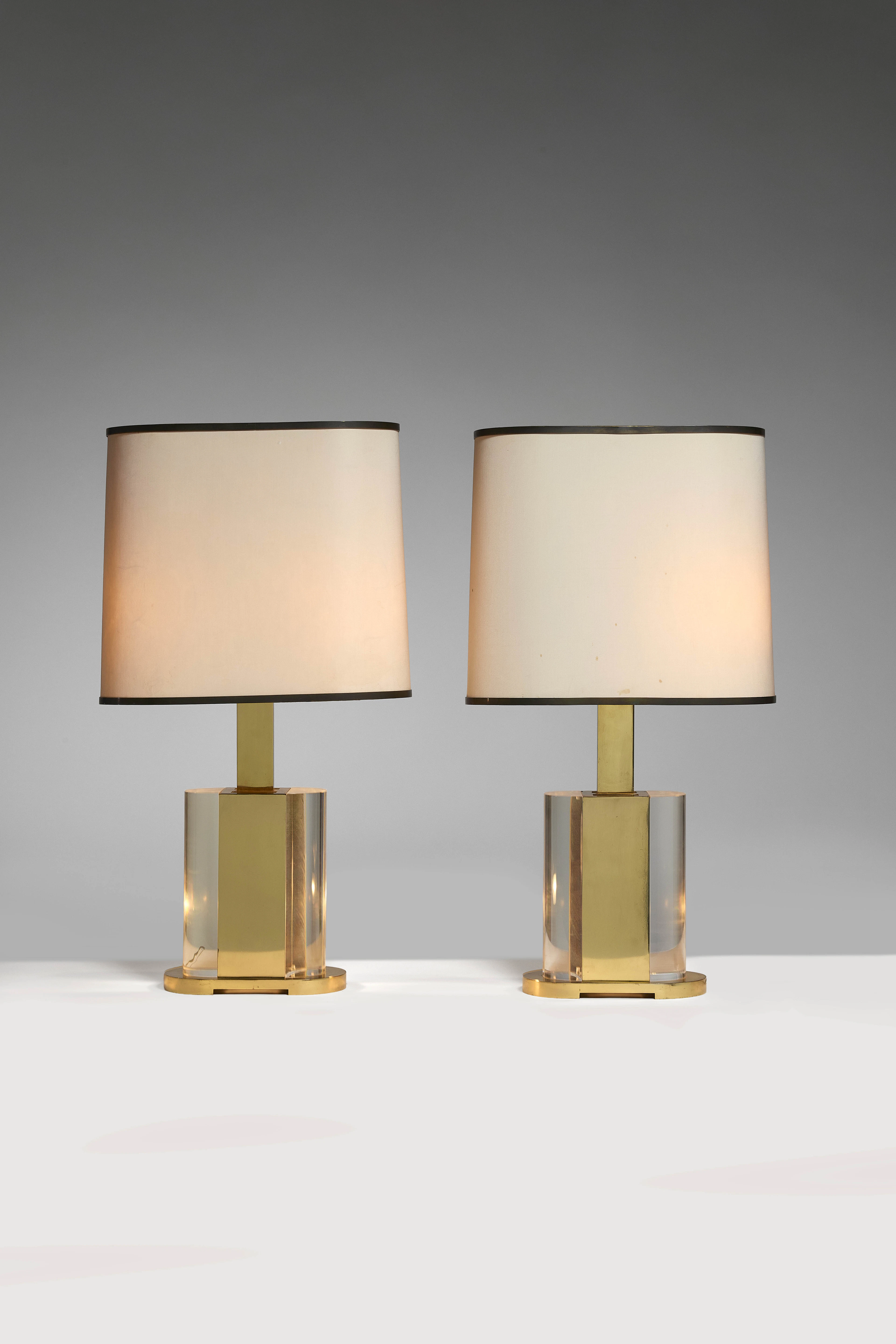 Gabriella CRESPI 1922-2017 Paire de lampes « Bauletto » – circa 1973