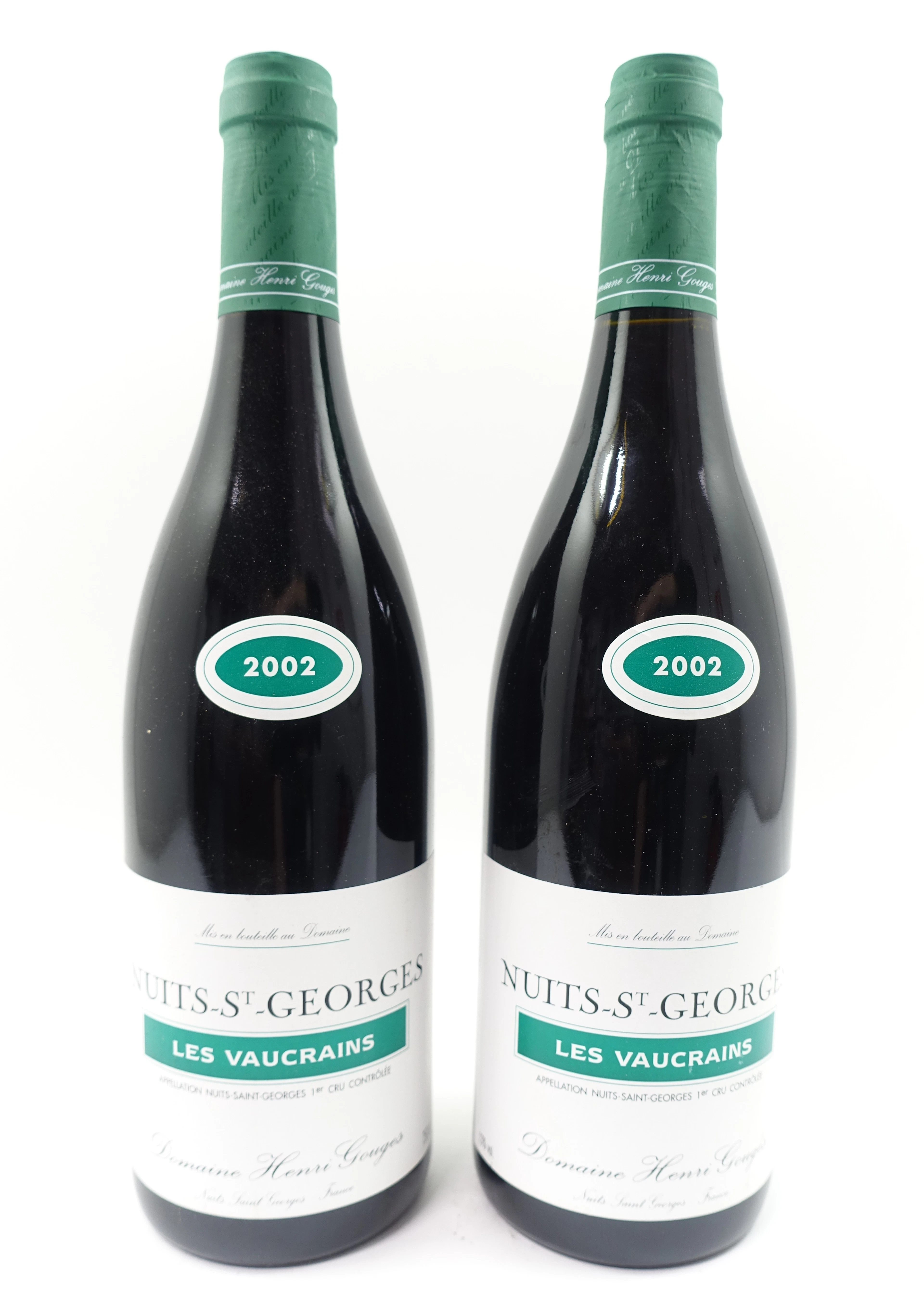 4 bts NUITS SAINT GEORGES 2002 1er cru Les Vaucrains. Henri Gouges