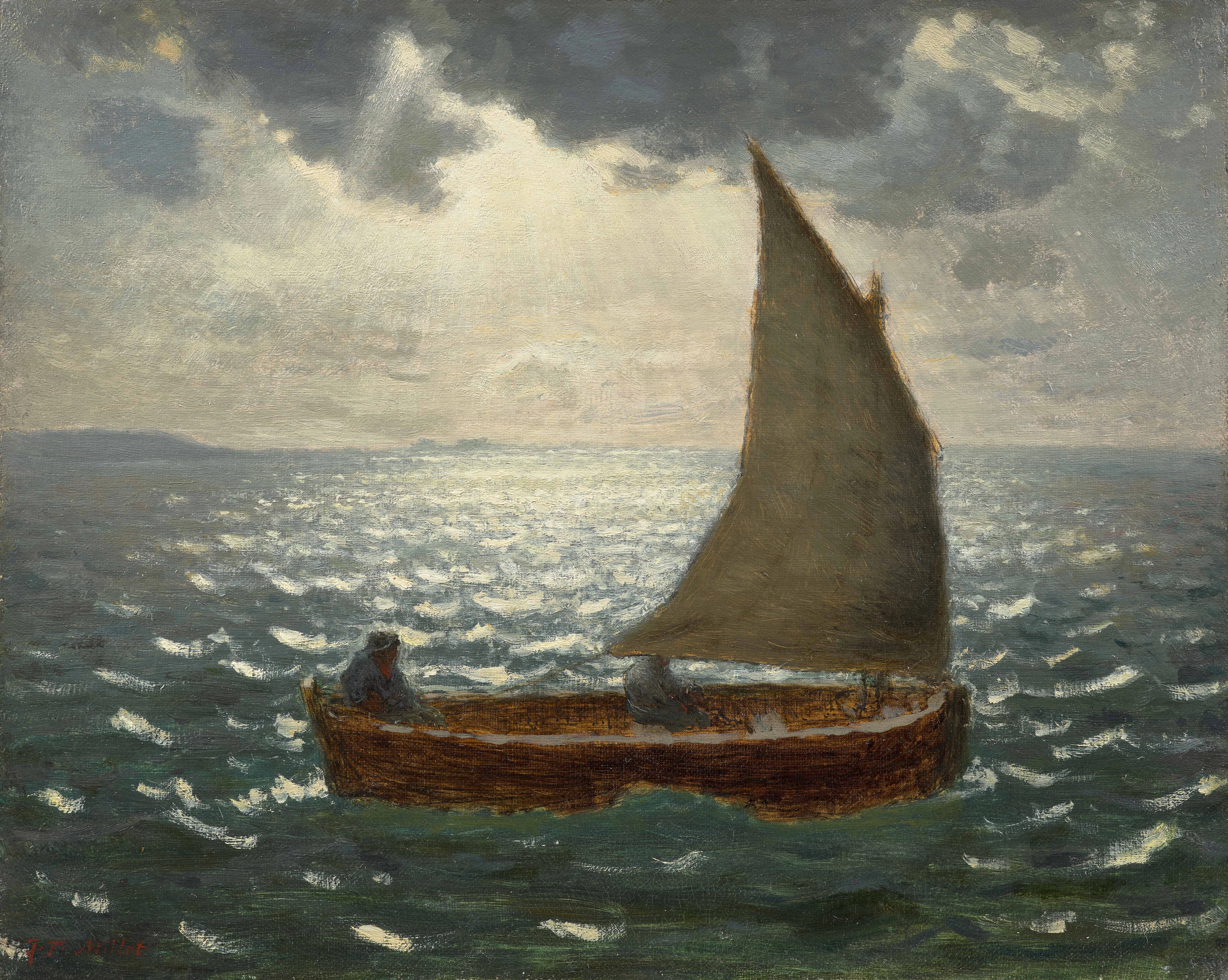 Jean-François MILLET 1814-1875 Barque de pêche – circa 1870-1871