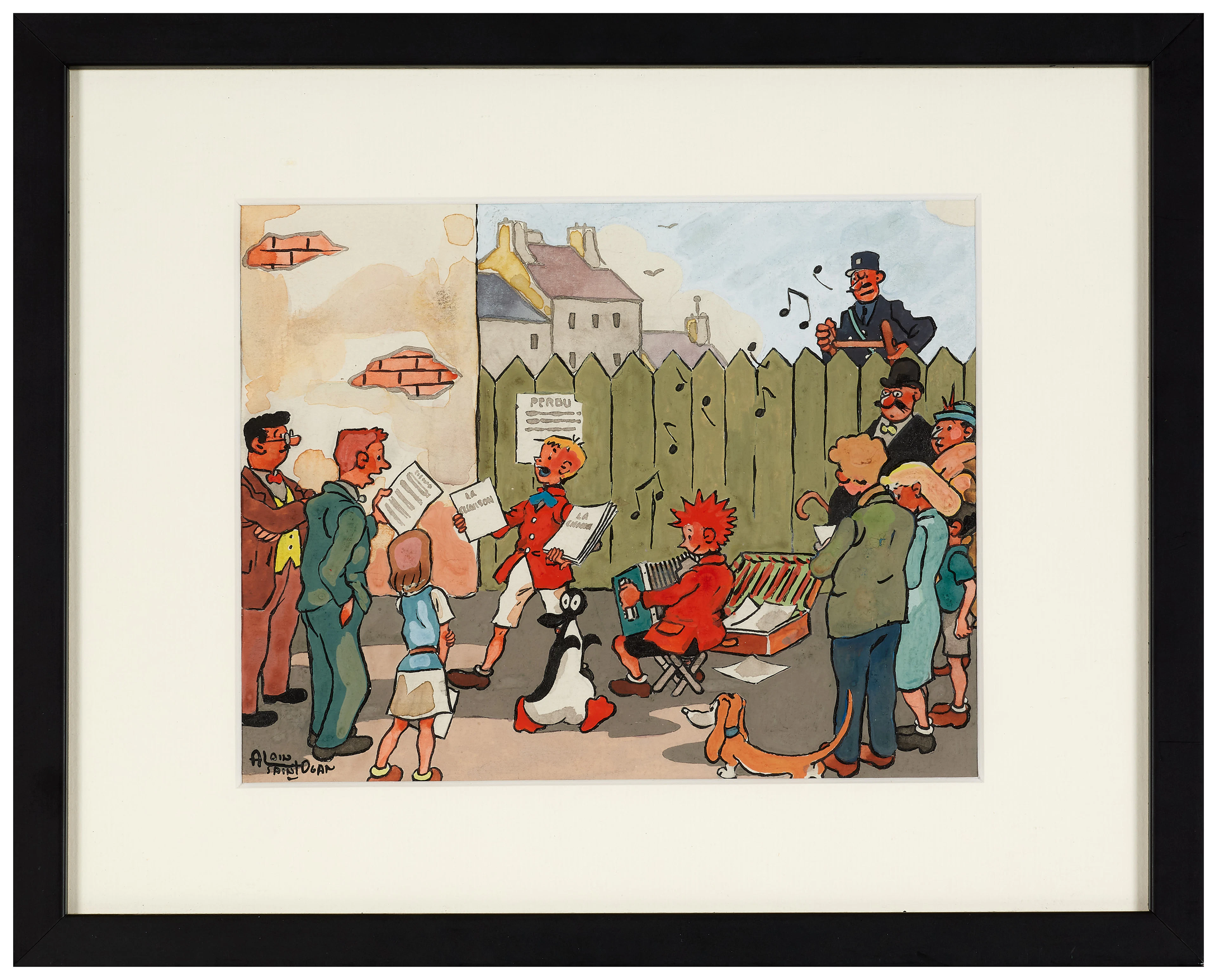 Alain SAINT-OGAN 1895-1974 Zig et Puce chanteurs des rues