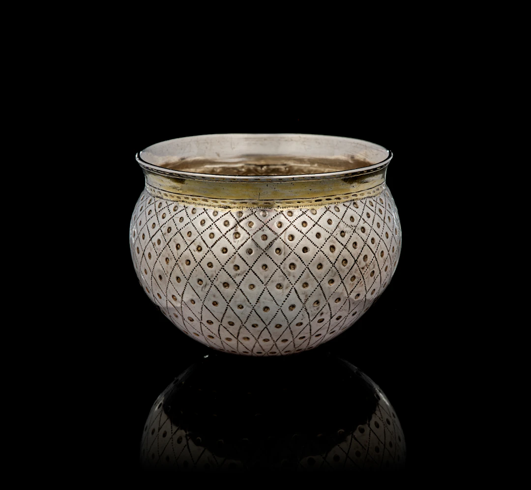 A Swiss parcel-gilt silver tumbler beaker, Arnold Klein's widow, Thun