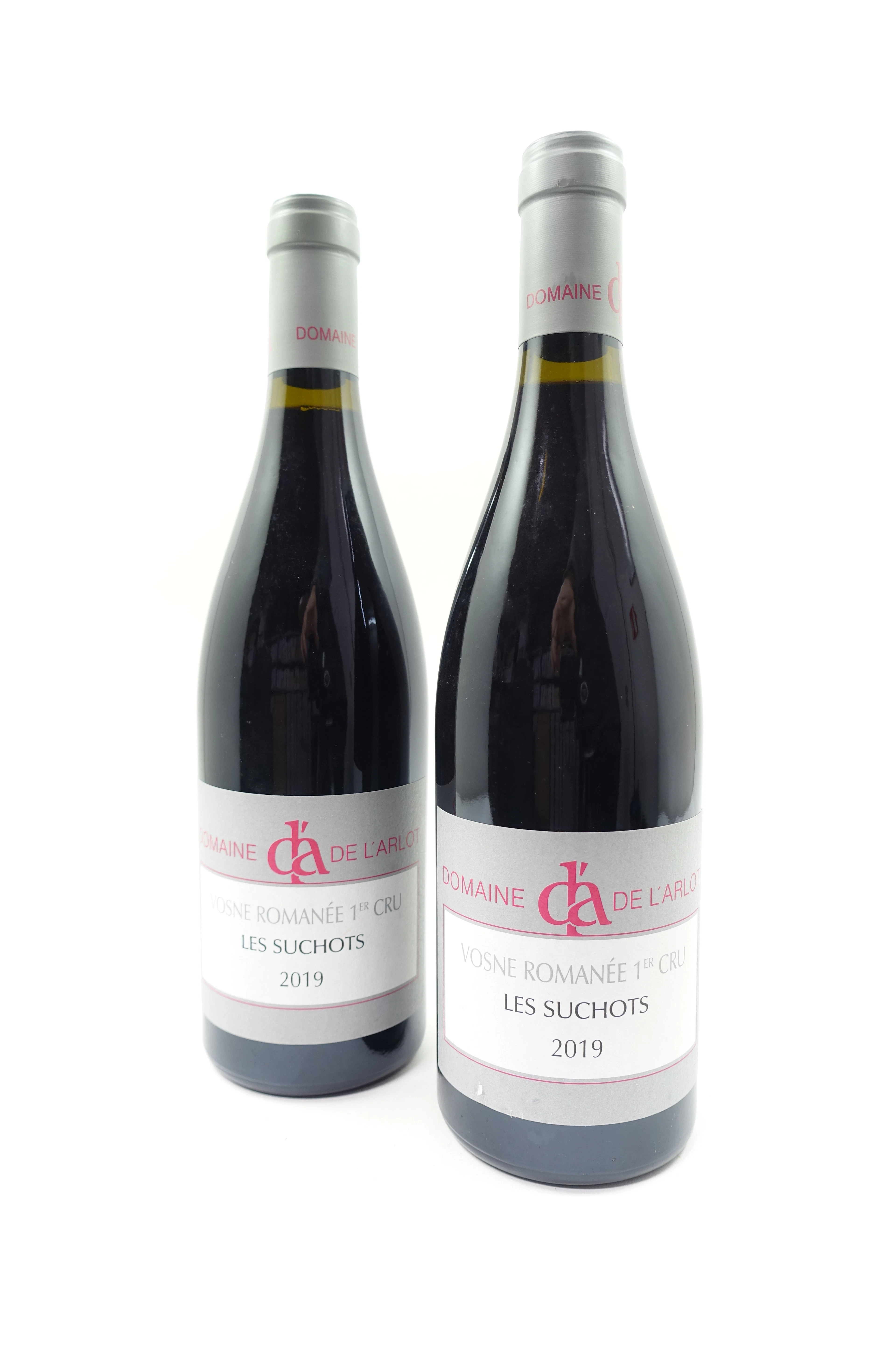 2 bts VOSNE ROMANEE 2019 1er Cru Les Suchots. Domaine de l'Arlot