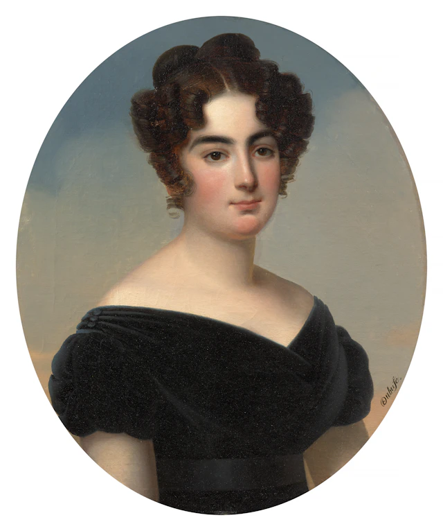 Claude-Marie DUBUFE Paris, 1790-1864 Portrait d'Agathe Emilie Bunel