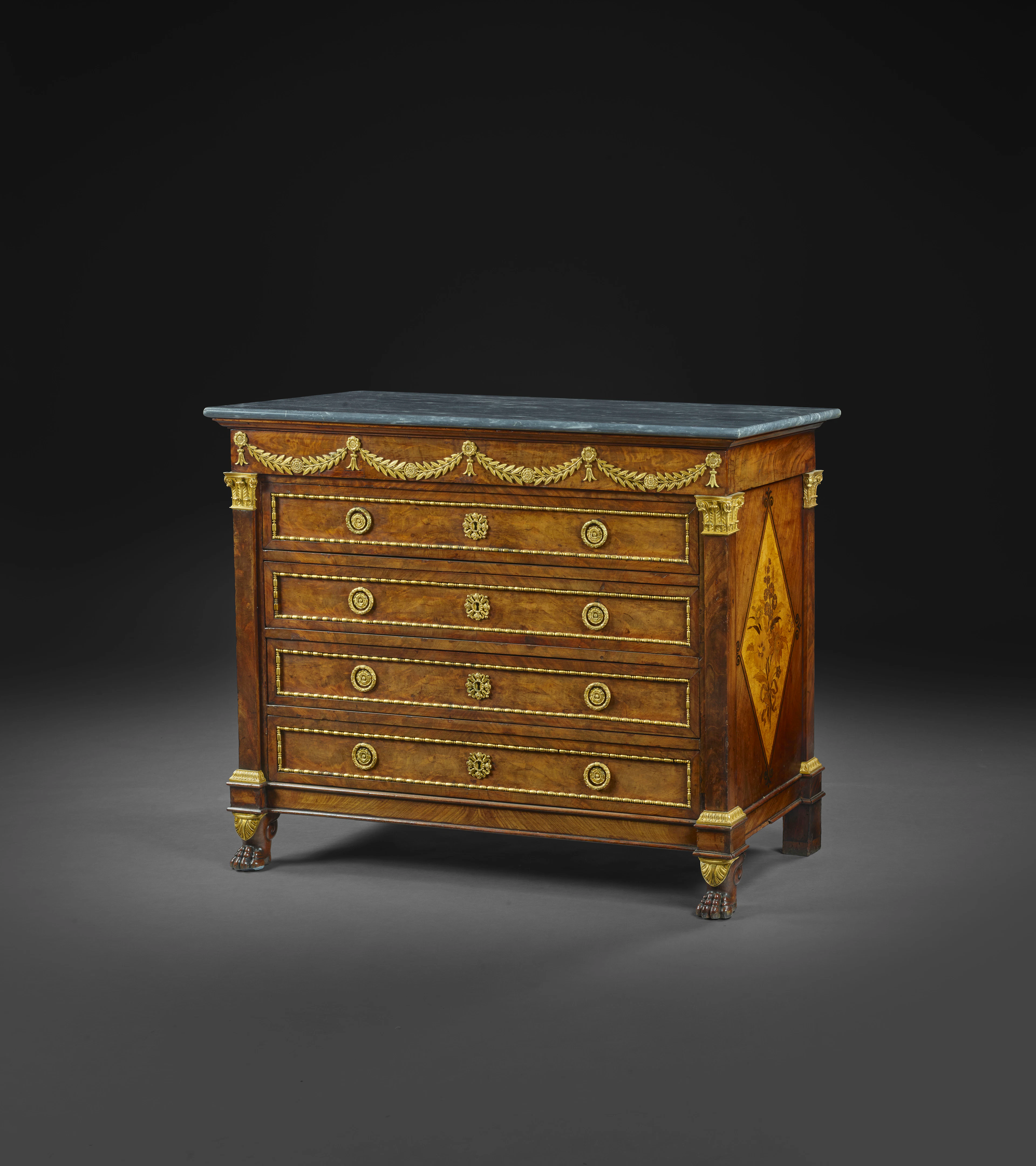 COMMODE DU DÉBUT DE L'ÉPOQUE RESTAURATION, VERS 1820