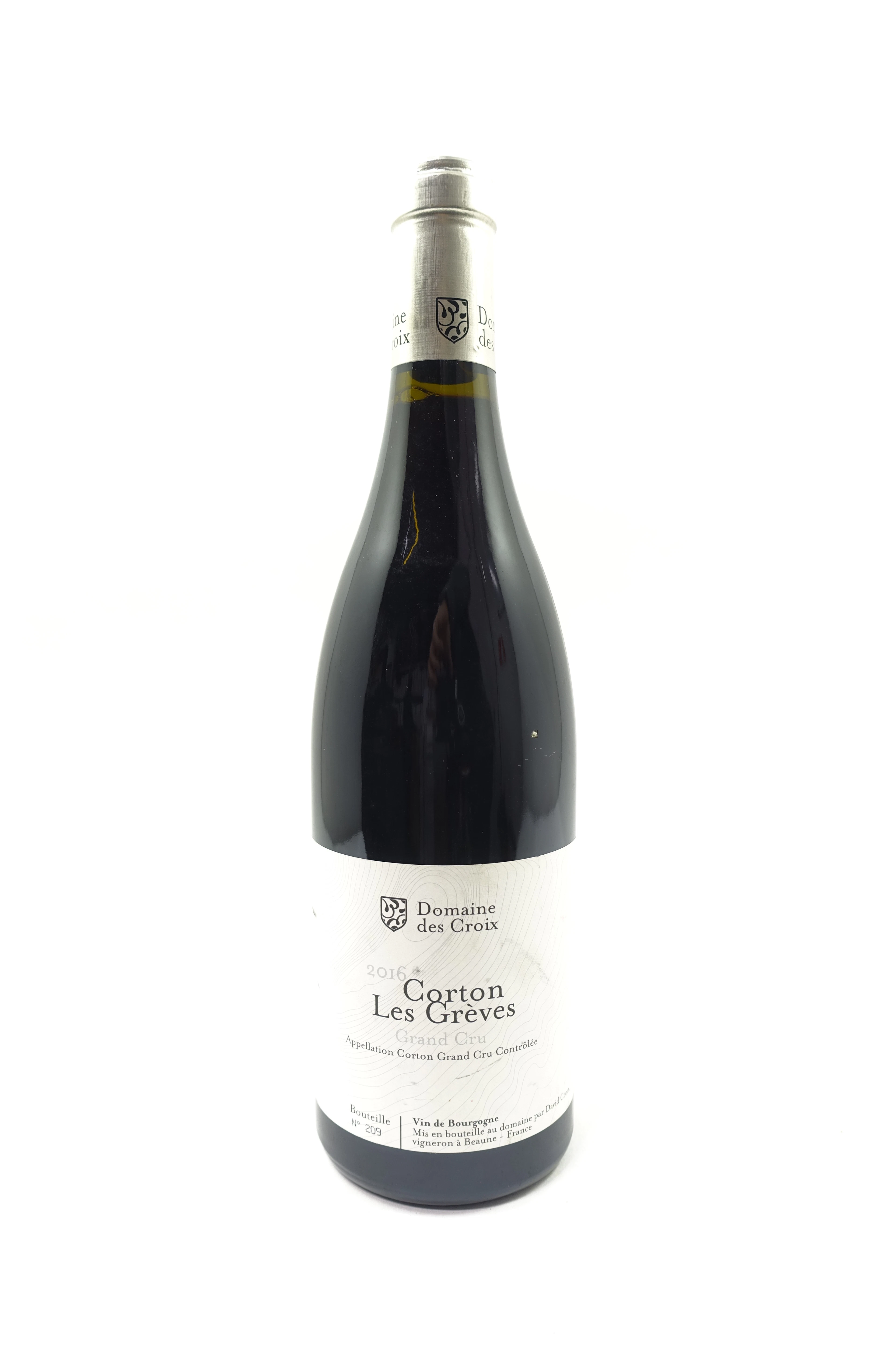 1 bt CORTON 2016 Grand Cru Les Grèves. David Croix. Domaine des Croix