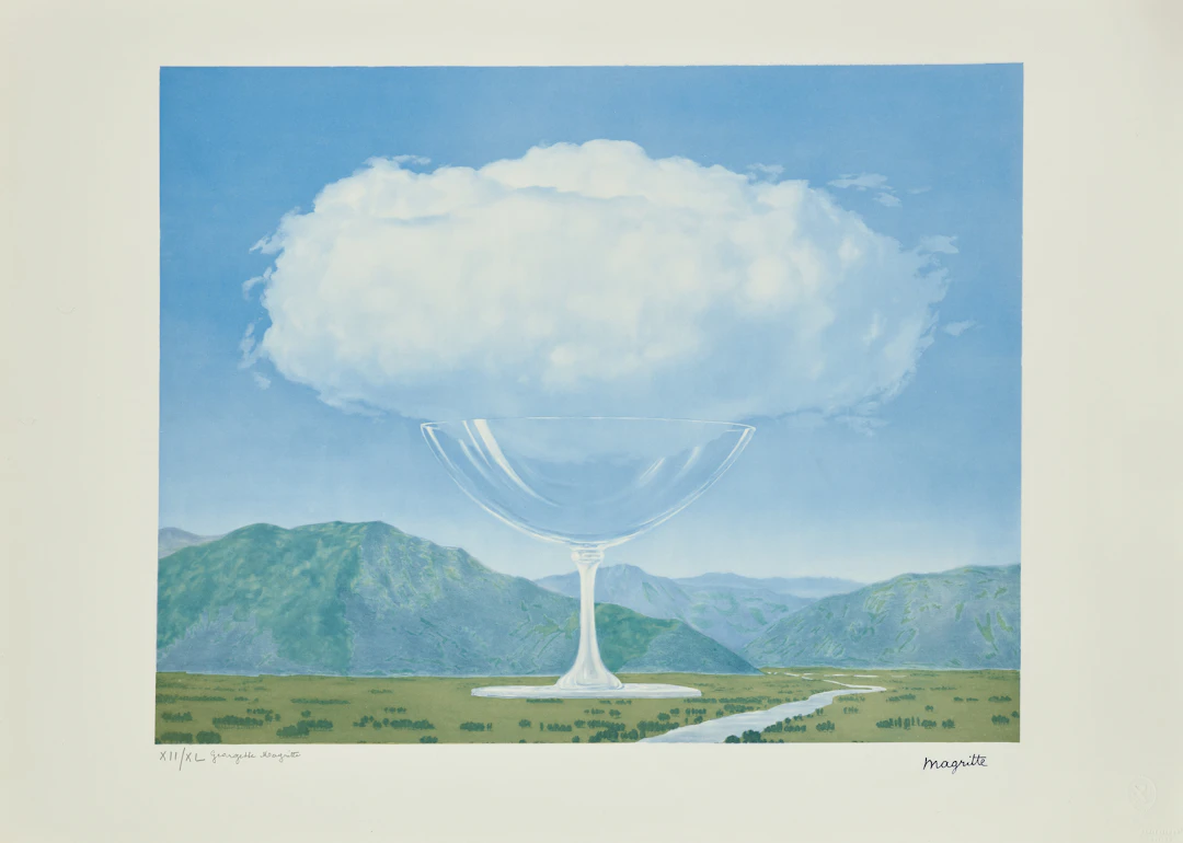 René MAGRITTE (d'après) La Corde Sensible - 1979