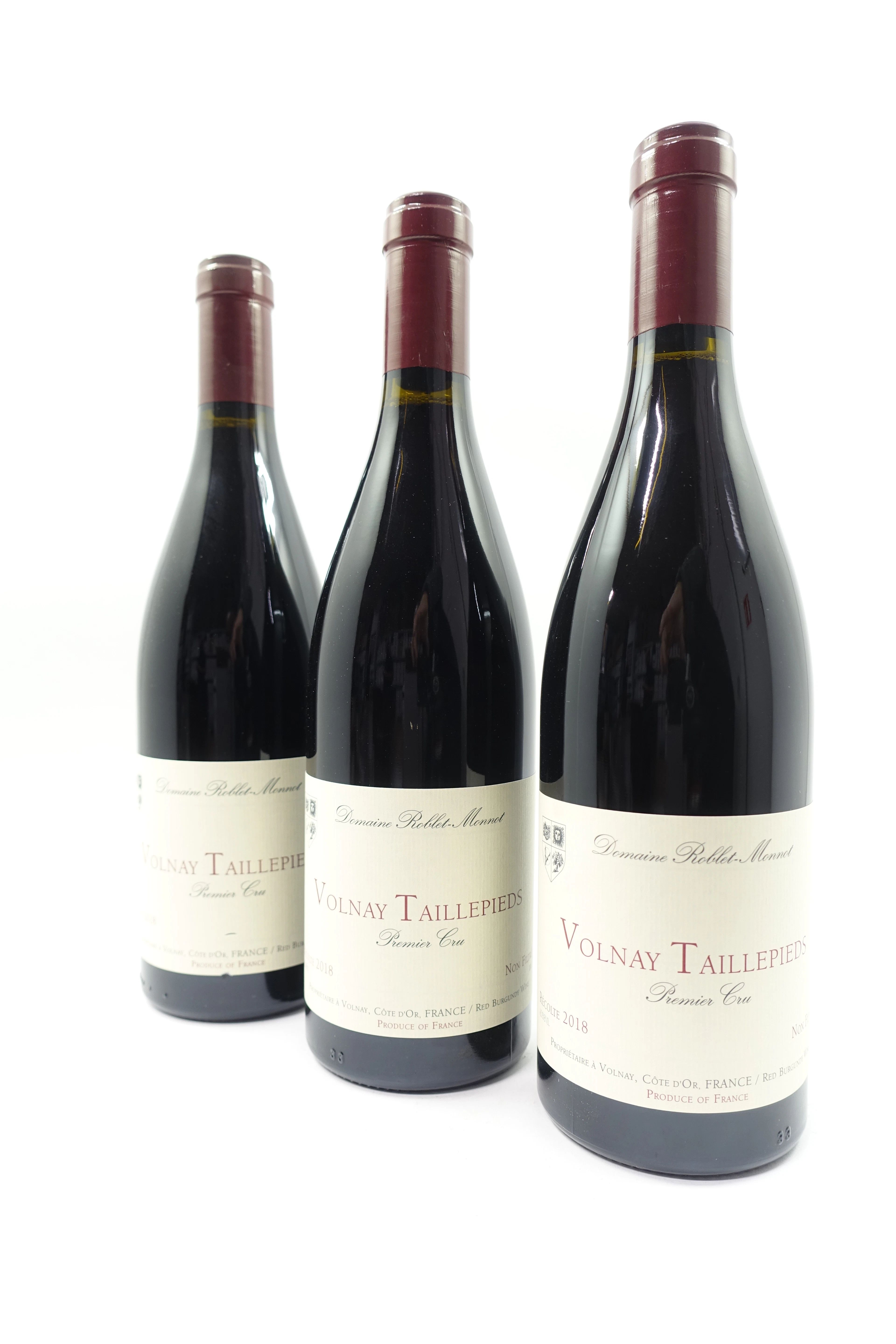 12 bts VOLNAY 2018 1er Cru Taillepieds. Domaine Roblet-Monnot