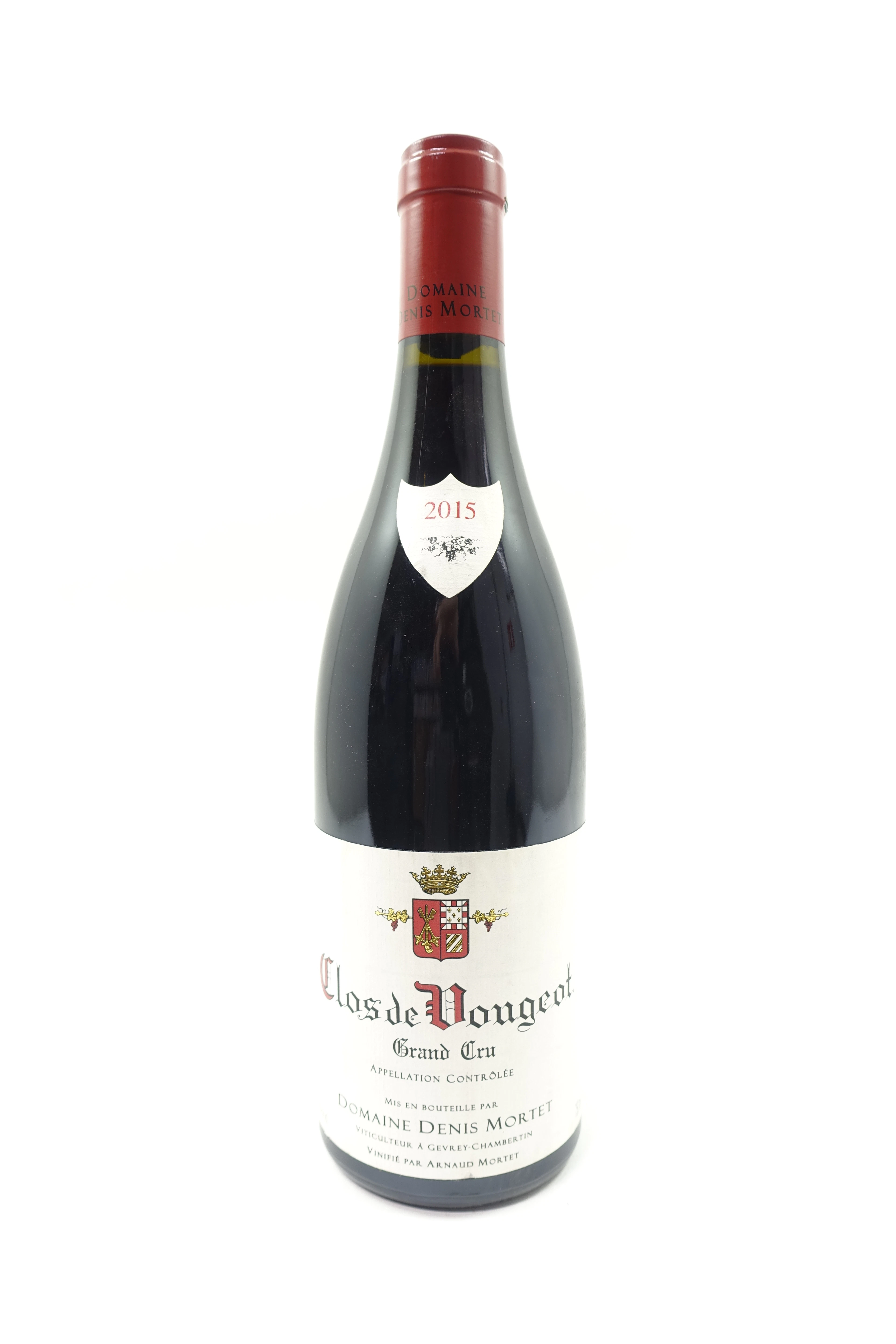 1 bt CLOS DE VOUGEOT 2015 Grand Cru. Domaine Denis Mortet