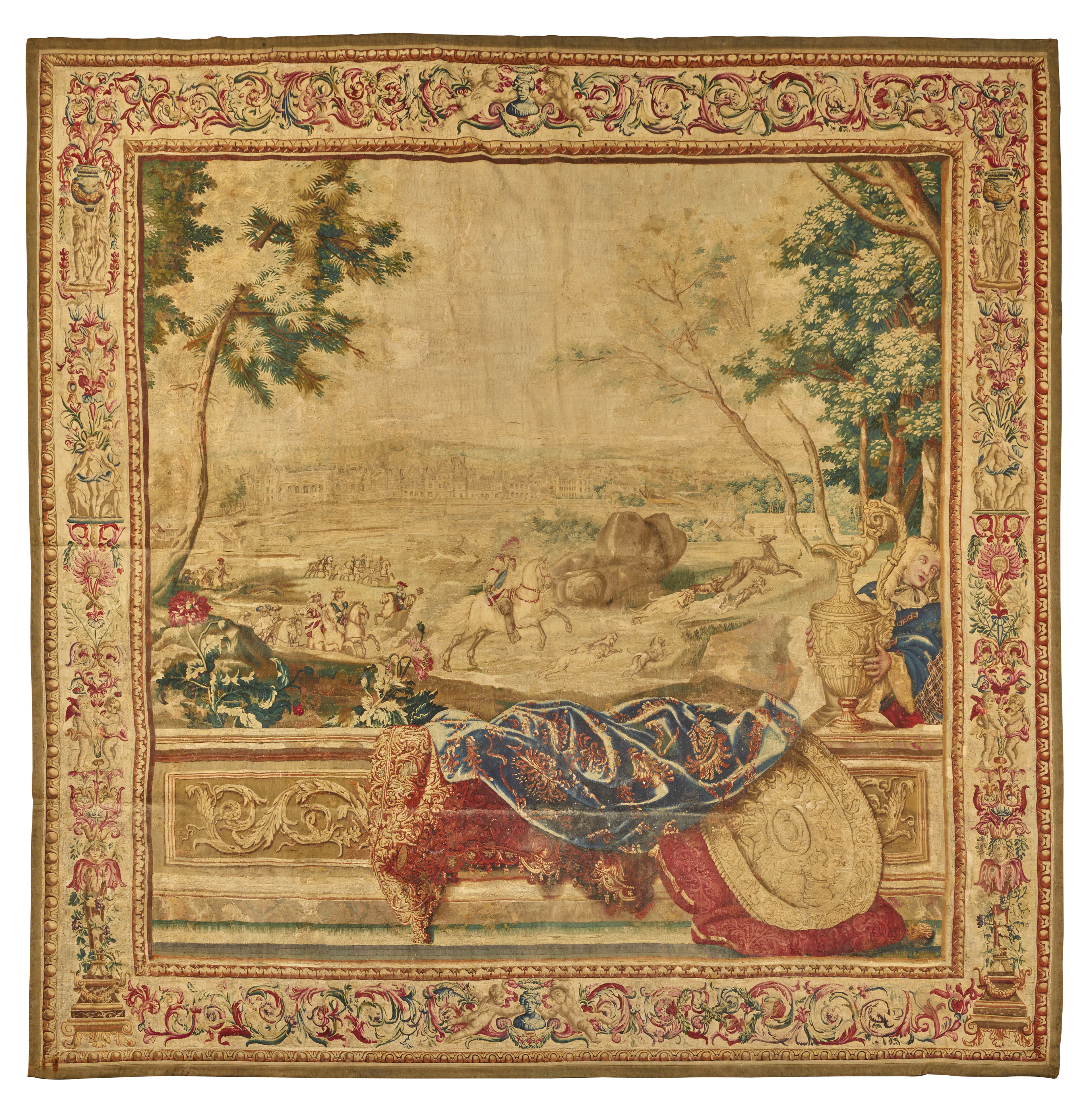 - TAPISSERIE DE LA MANUFACTURE DES GOBELINS D'ÉPOQUE LOUIS XIV