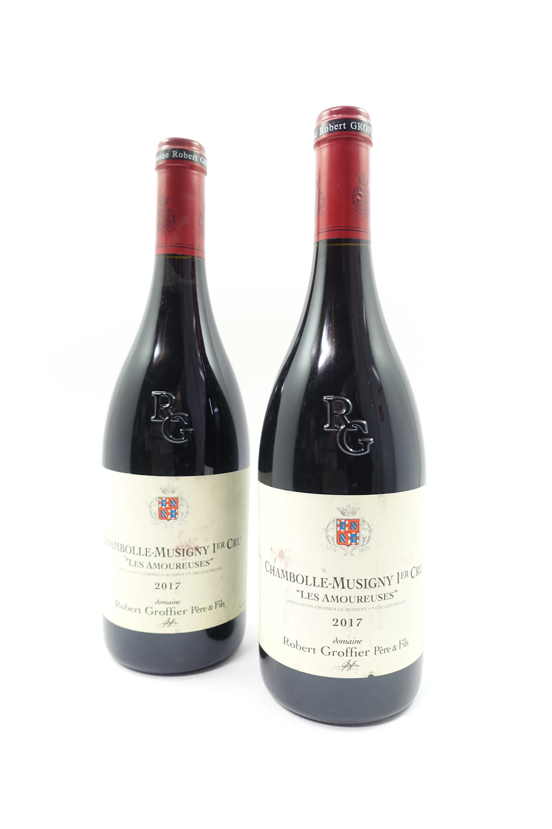 2 bts CHAMBOLLE MUSIGNY 2017 1er Cru Les Amoureuses. Domaine Robert
