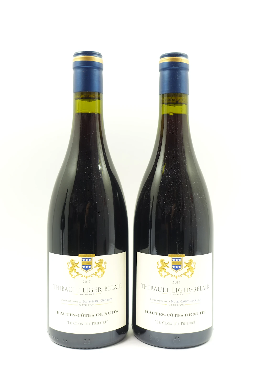2 bts BOURGOGNE HAUTES COTES DE NUITS 2017 (rouge) Le Clos du Prieuré.