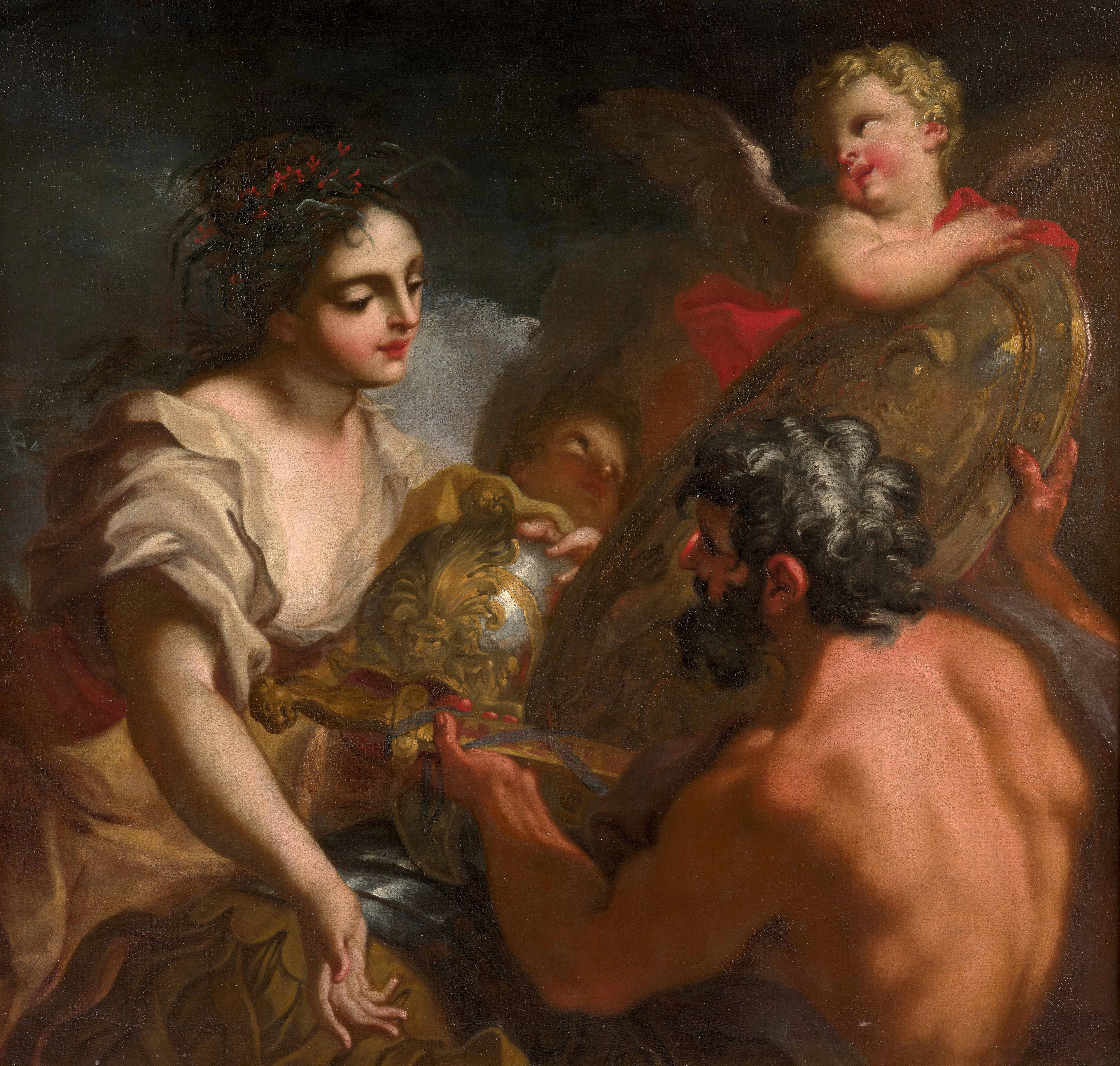 Antonio BALESTRA Vérone, 1666-1740 Vulcain remettant à Thétis les
