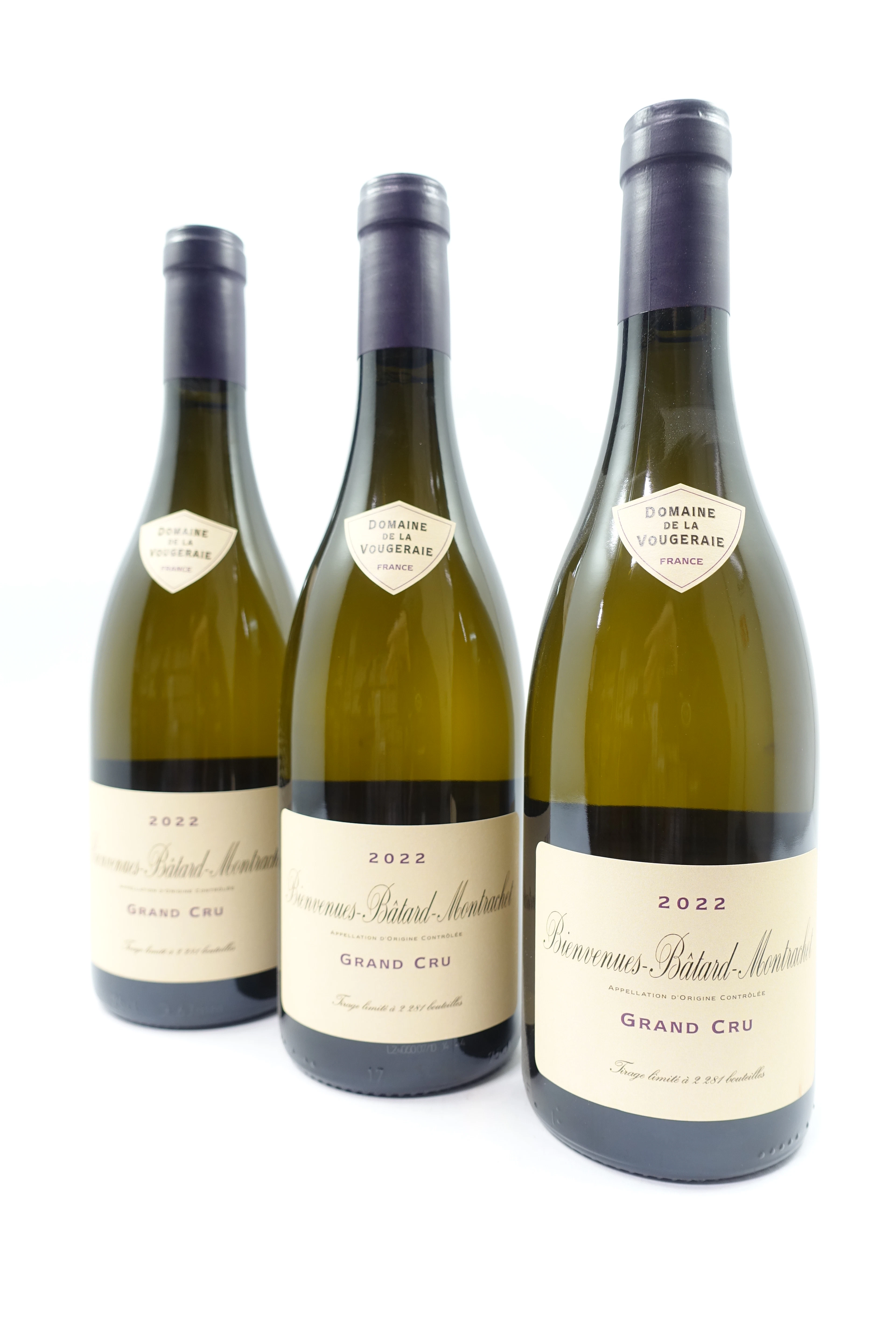 3 bts BIENVENUES BATARD MONTRACHET 2022 Grand Cru. Domaine de la Vougeraie