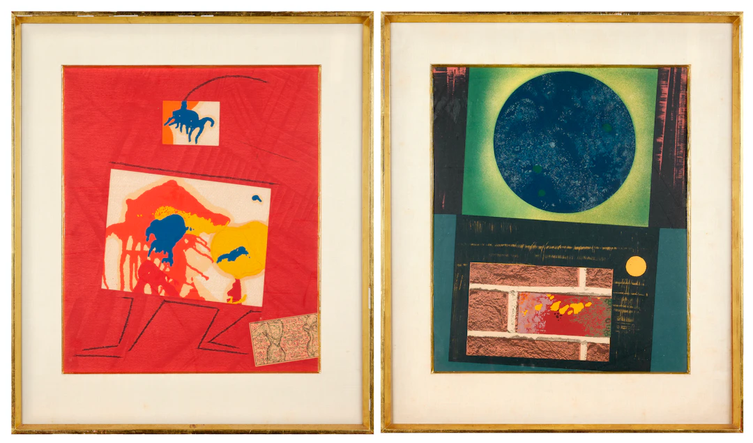 Max ERNST 1891 - 1976 S'égayant s'égratignant à l'objection & Fureur