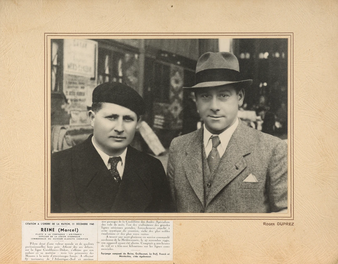 MARCEL REINE ET HENRI GUILLAUMET Portrait de Marcel Reine et Henri Guillaumet