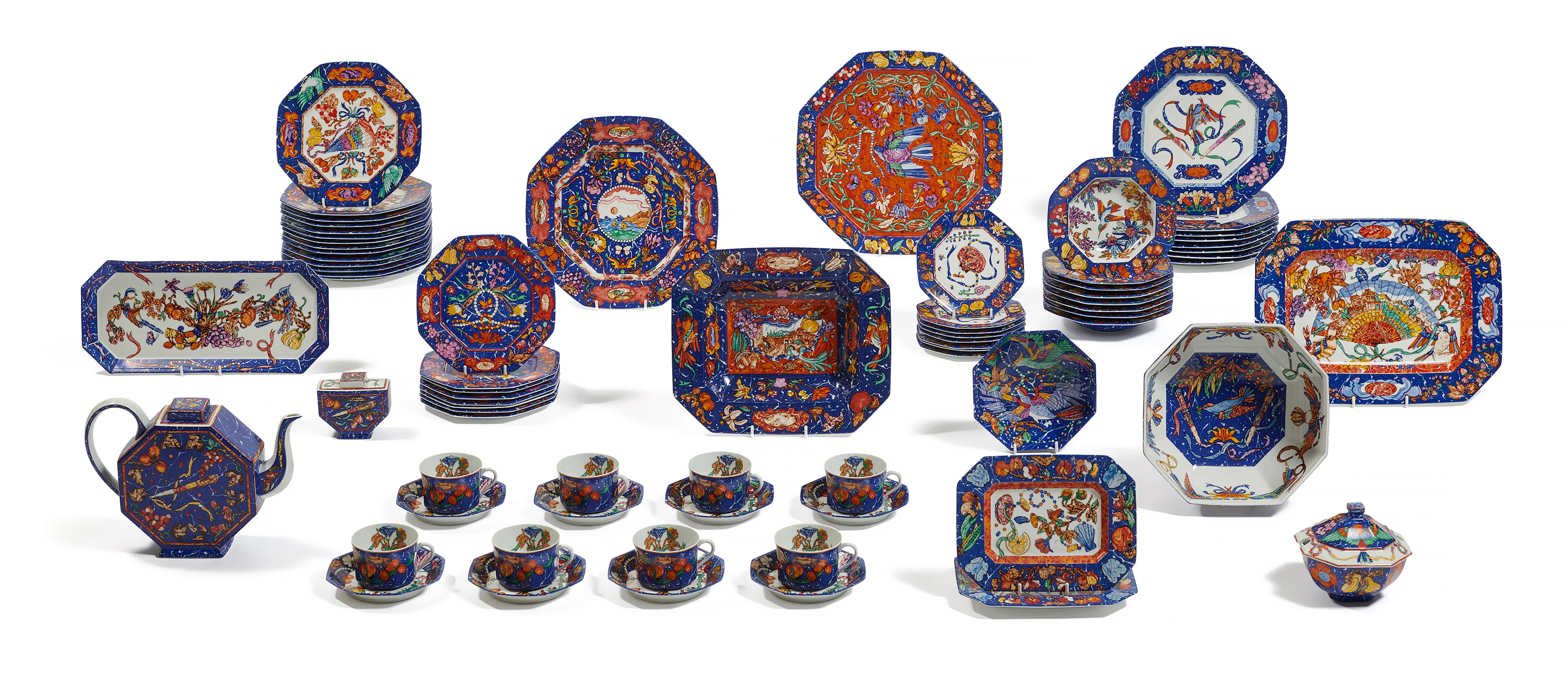 HERMÈS MARQUETERUE DE PIERRES D'ORIENT ET D'OCCIDENT Dinner Service